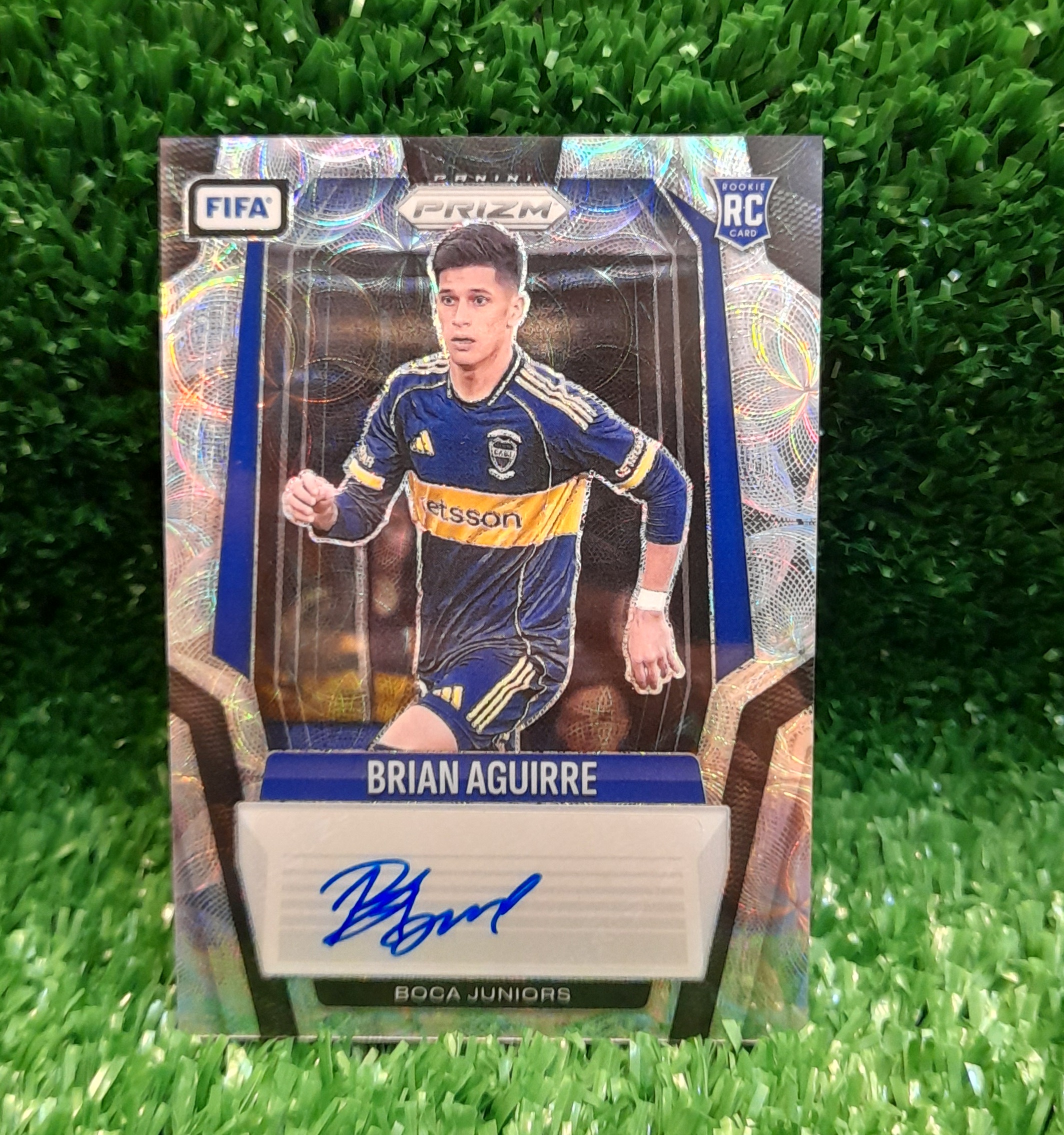 Carta Brian Aguirre Boca Junios Prizm Fifa 25-26 Panini