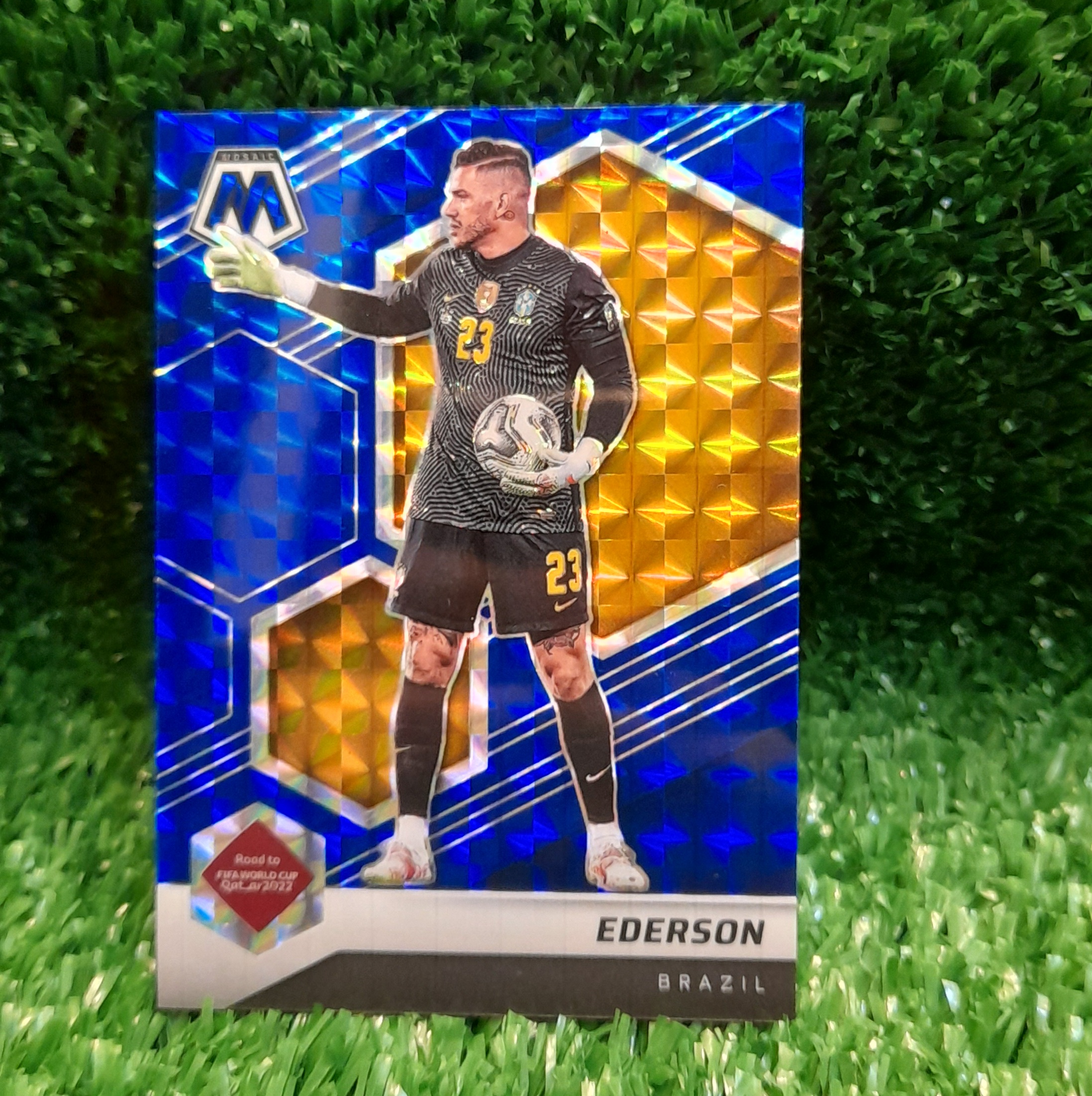 Carta Ederson Brasil Mosaic Road Qatar Panini /99