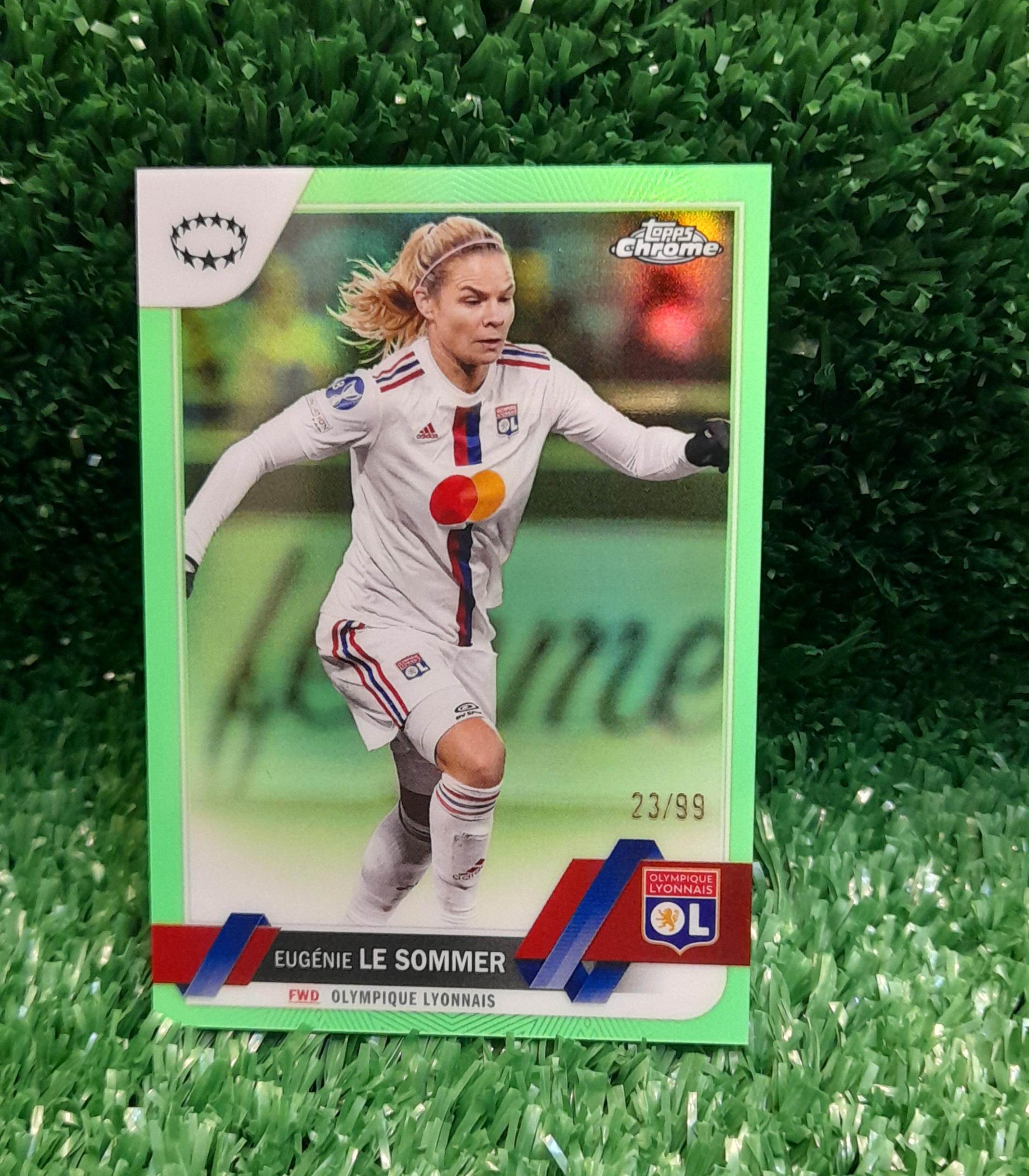 Carta Eugenie Le Sommer Lyon Femenino Topps Chrome /99