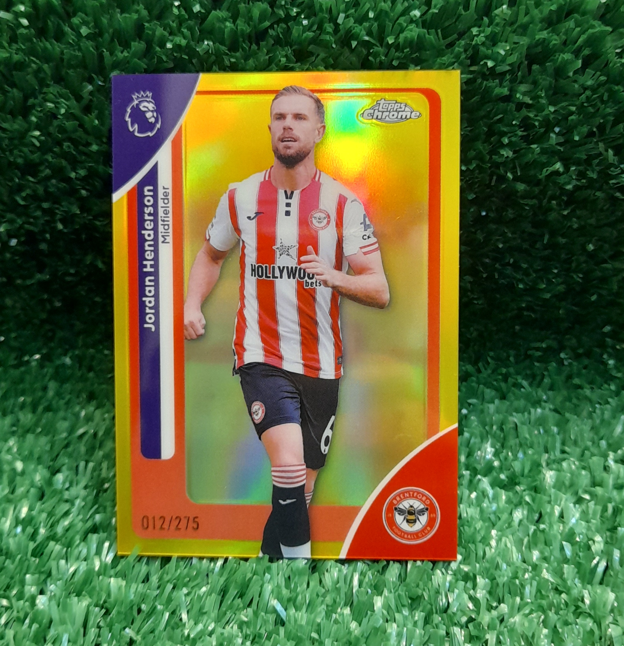 Carta Jordan Henderson Brentford Topps Chrome /275
