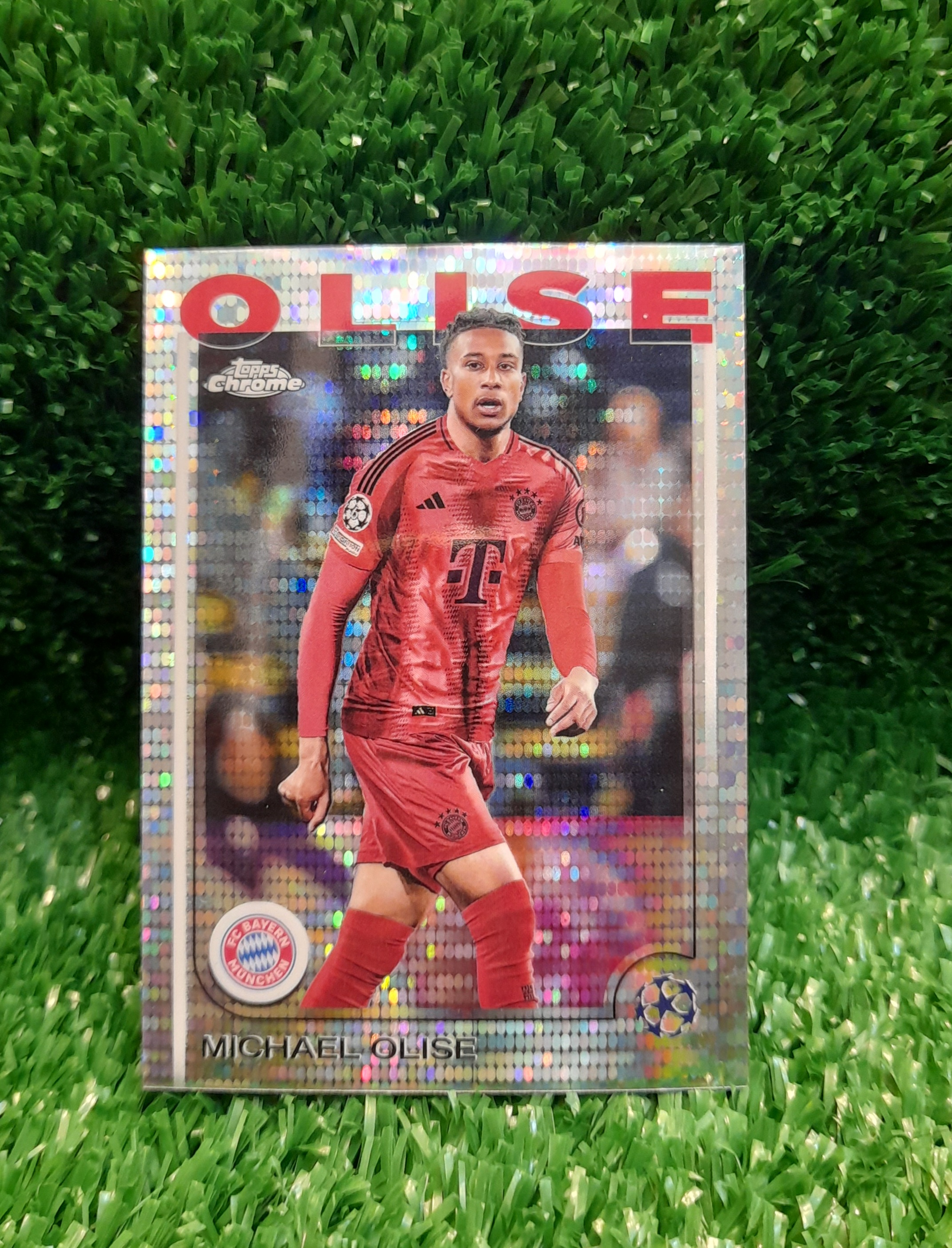 Carta Michael Olise Bayern Munchen Topps Chrome Pulsar