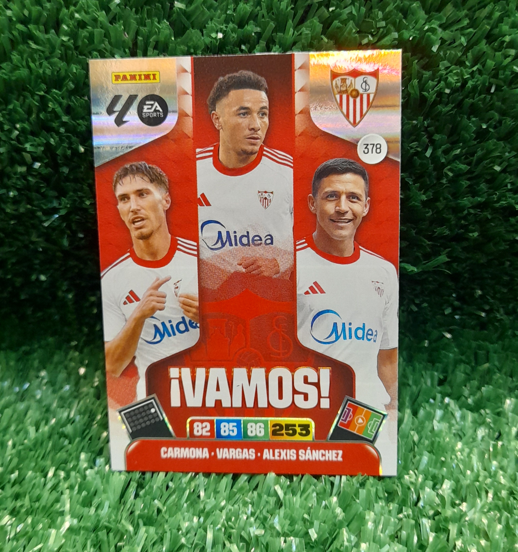 Carta Alexis Sanchez Sevilla Liga Española 25-26 Panini VAMOS