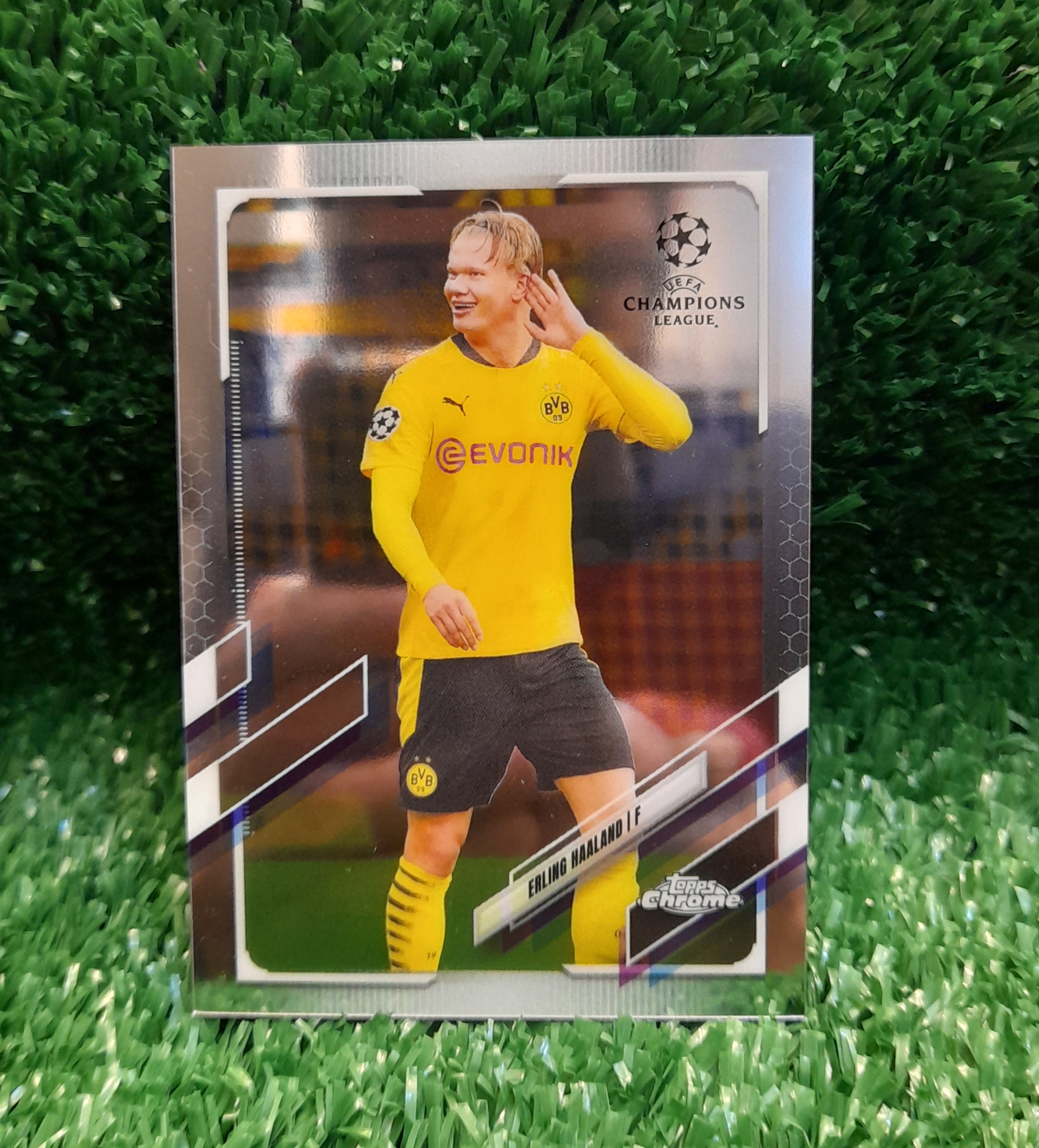 Carta Erling Haaland Borussia Dortmund Topps Chrome 2021