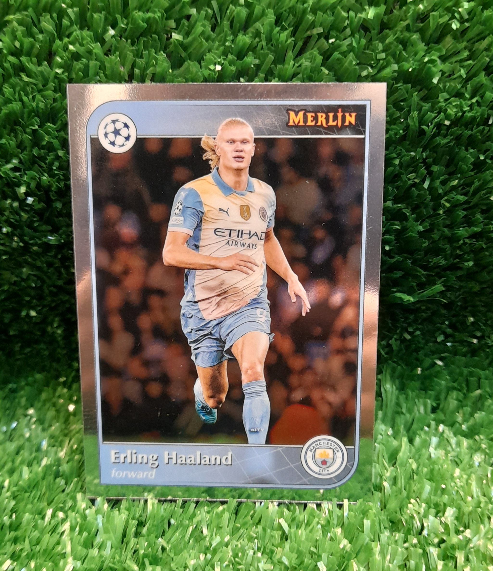 Carta Erling Haaland Manchester City Topps Merlin 2025