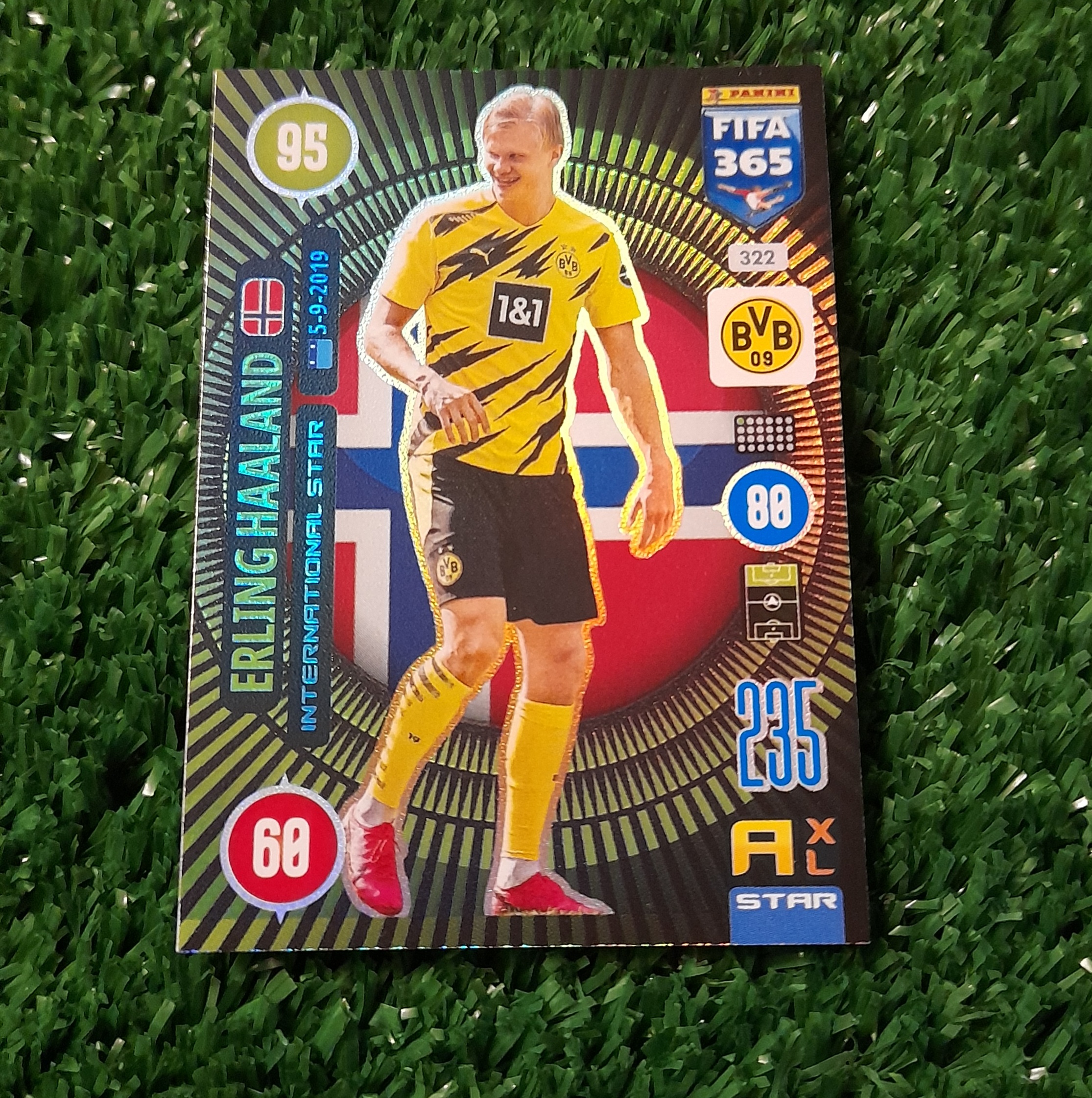 Carta Erling Haaland Borussia Dortmund Fifa 365 2021 Panini Rookie