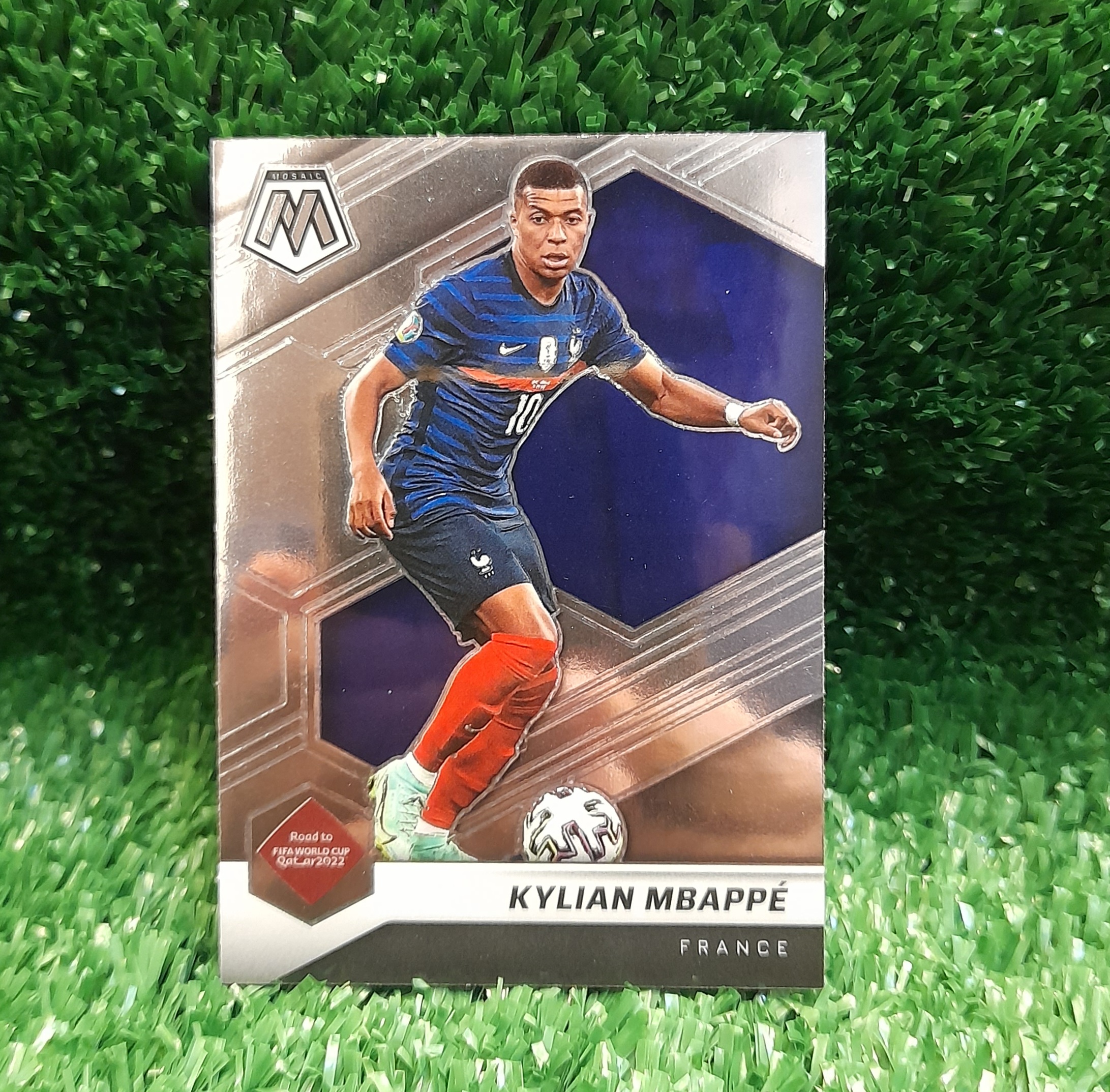 Carta Kylian Mbappe Francia Mosaic Road to Qatar Panini