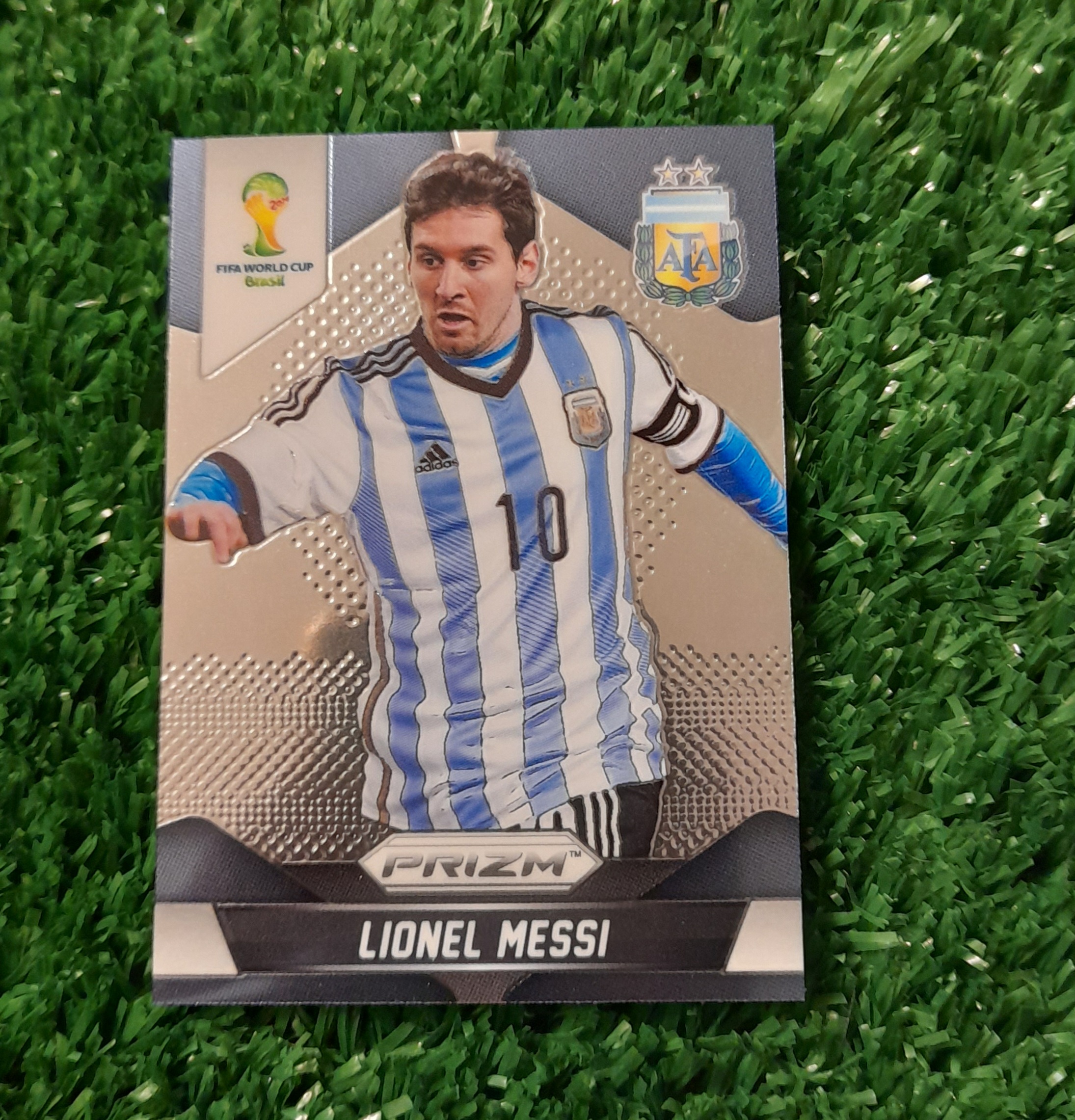 Carta Lionel Messi Argentina Prizm Mundial 2014 Panini ROOKIE