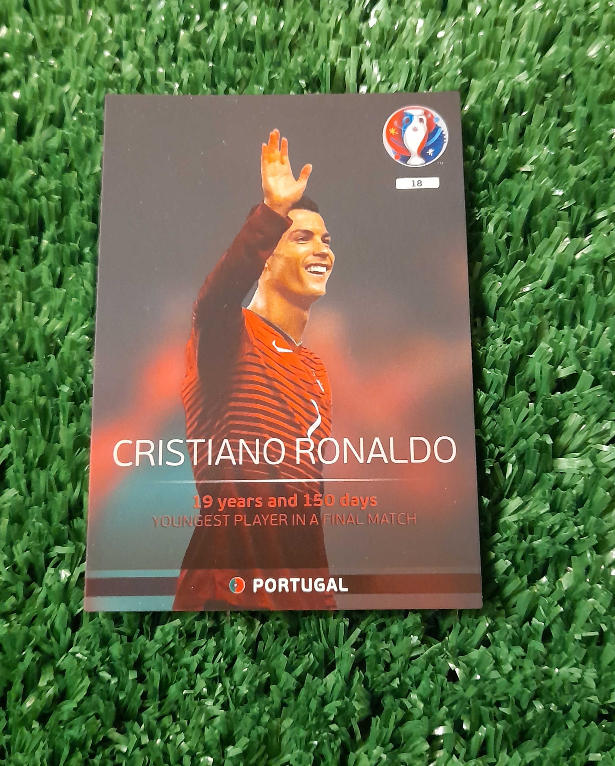 Carta Cristiano Ronaldo Portugal Euro 2016 #18 Panini