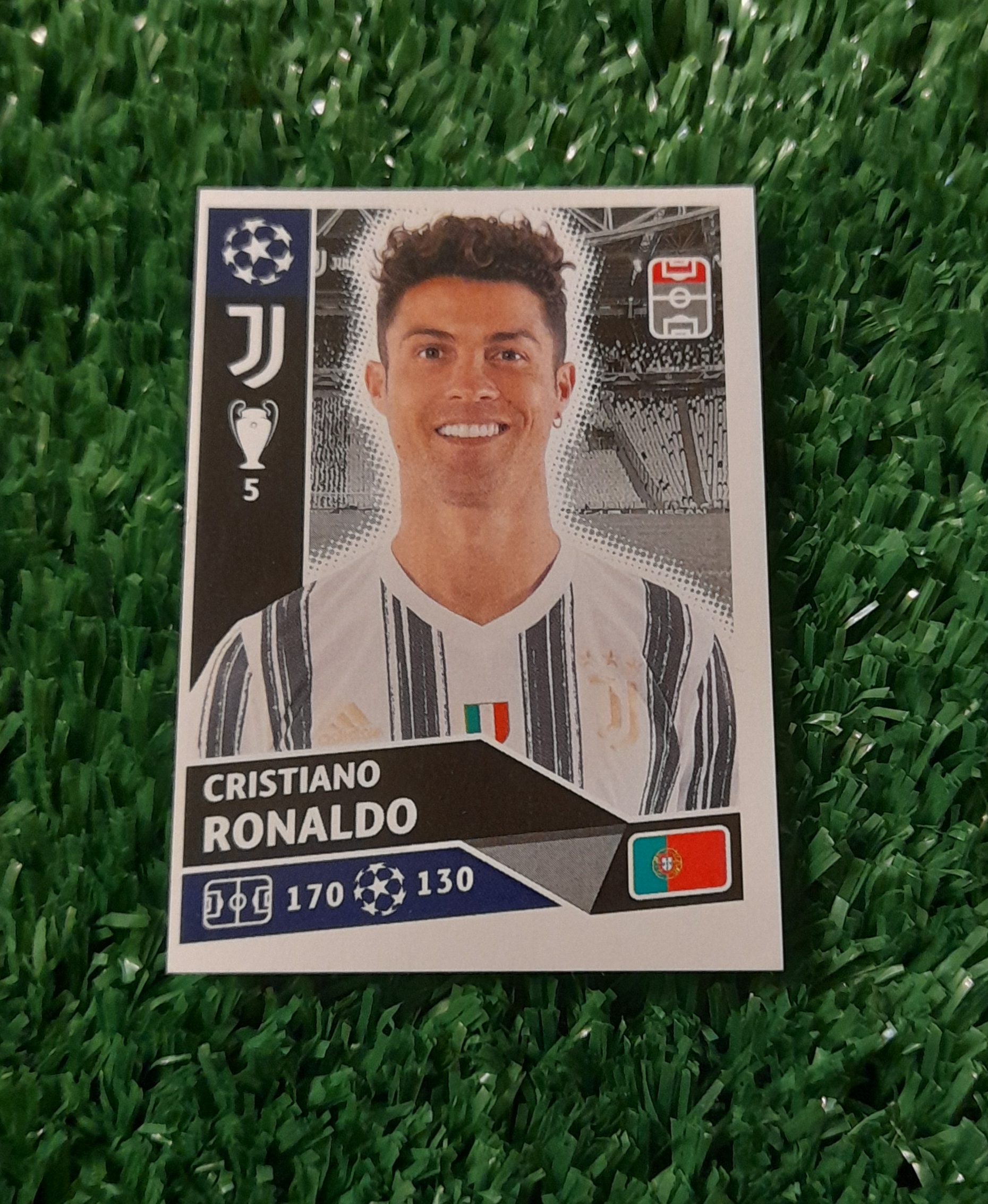 Lamina Cristiano Ronaldo Juventus Champions 20-21 #JUV18 Topps