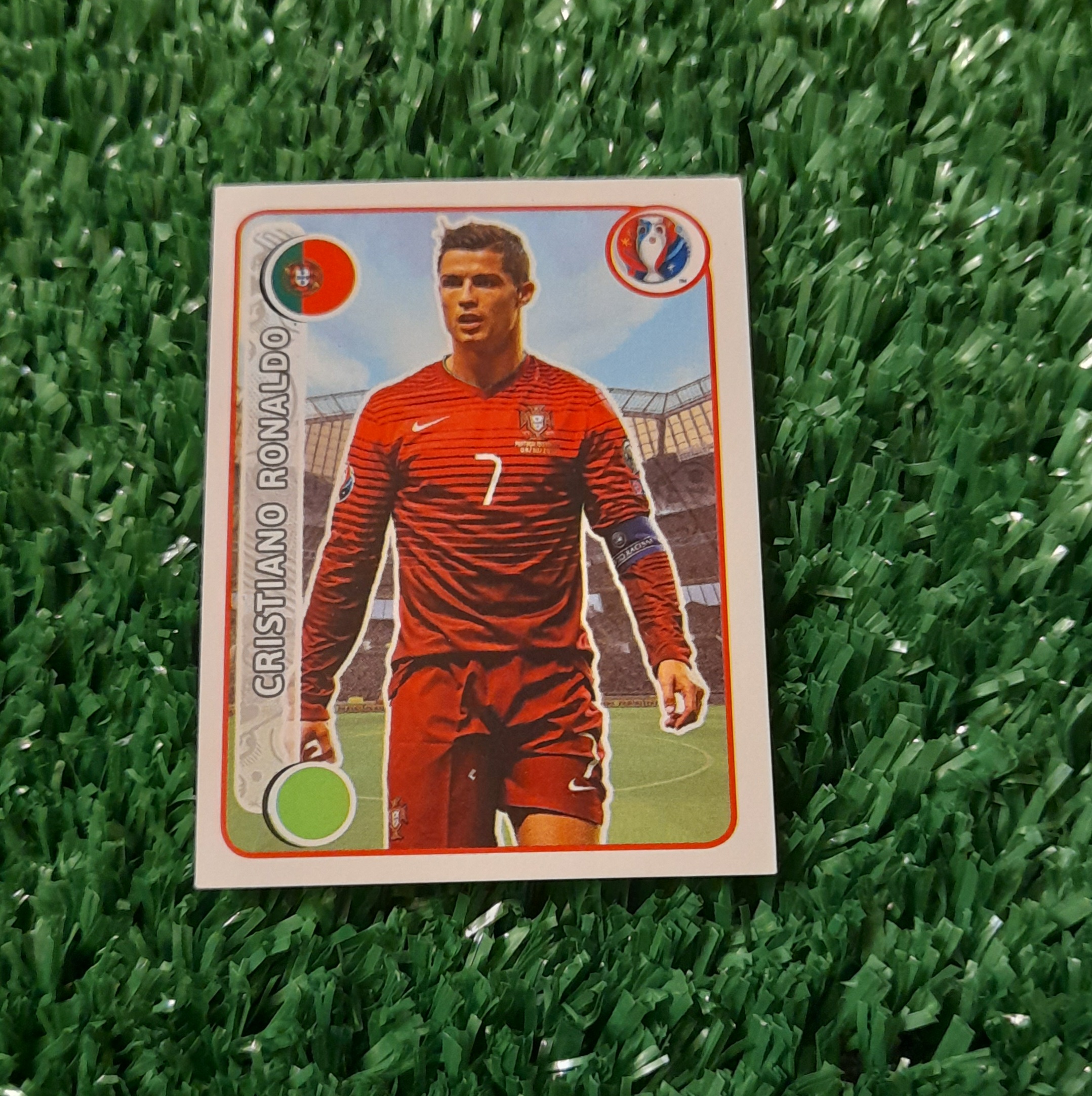Lamina Cristiano Ronaldo Portugal Euro 2016 Panini #597