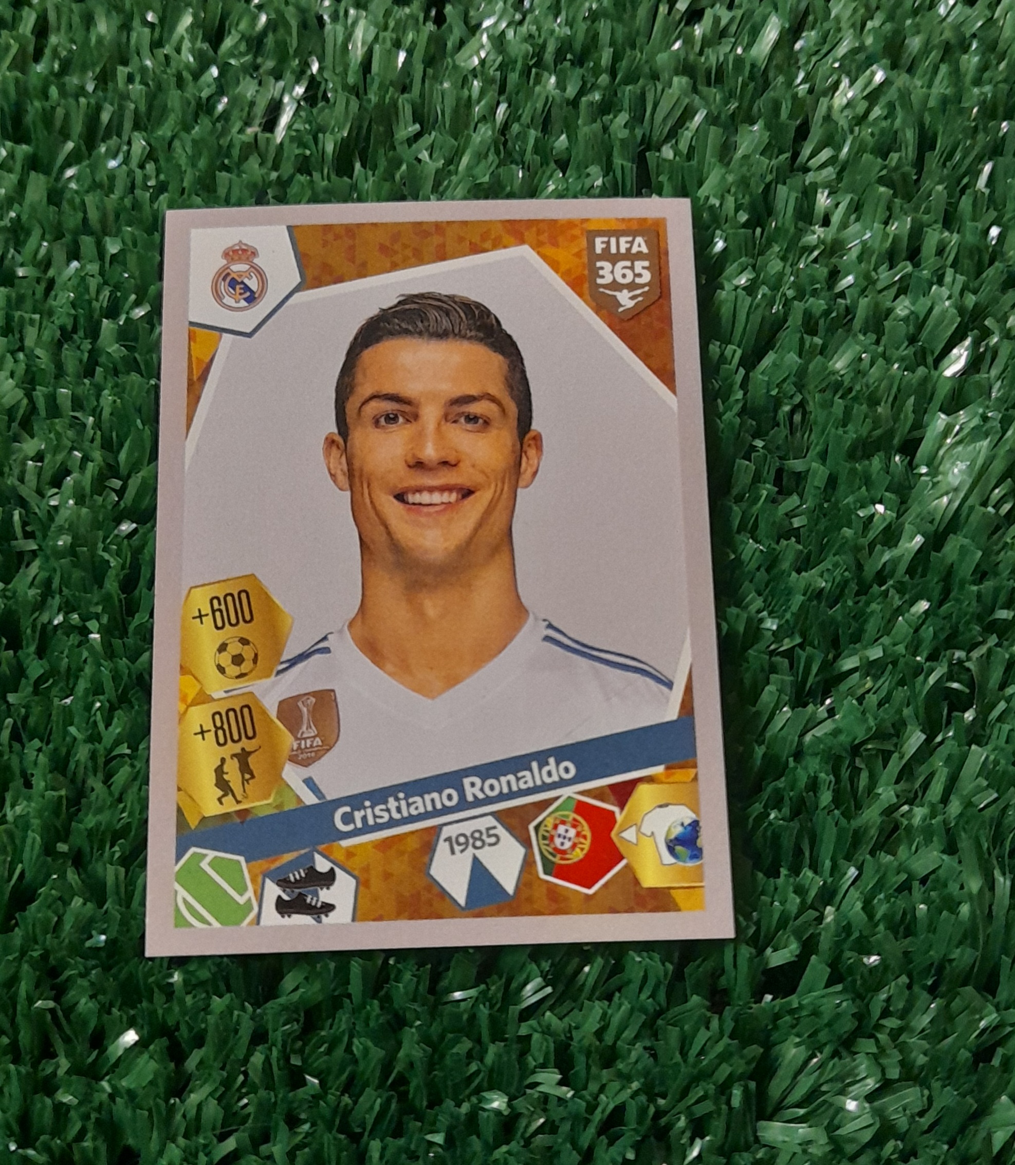 Lamina Cristiano Ronaldo Real Madrid Fifa 365 Panini #212