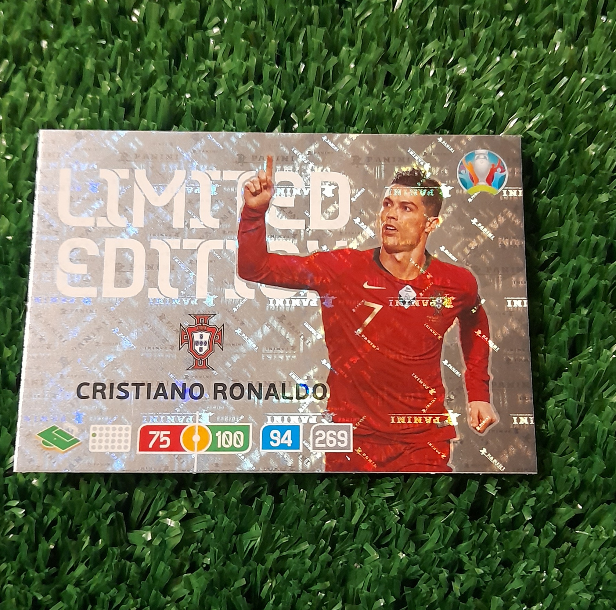 Carta Cristiano Ronaldo Portugal Euro 2020 Panini Limited Edition