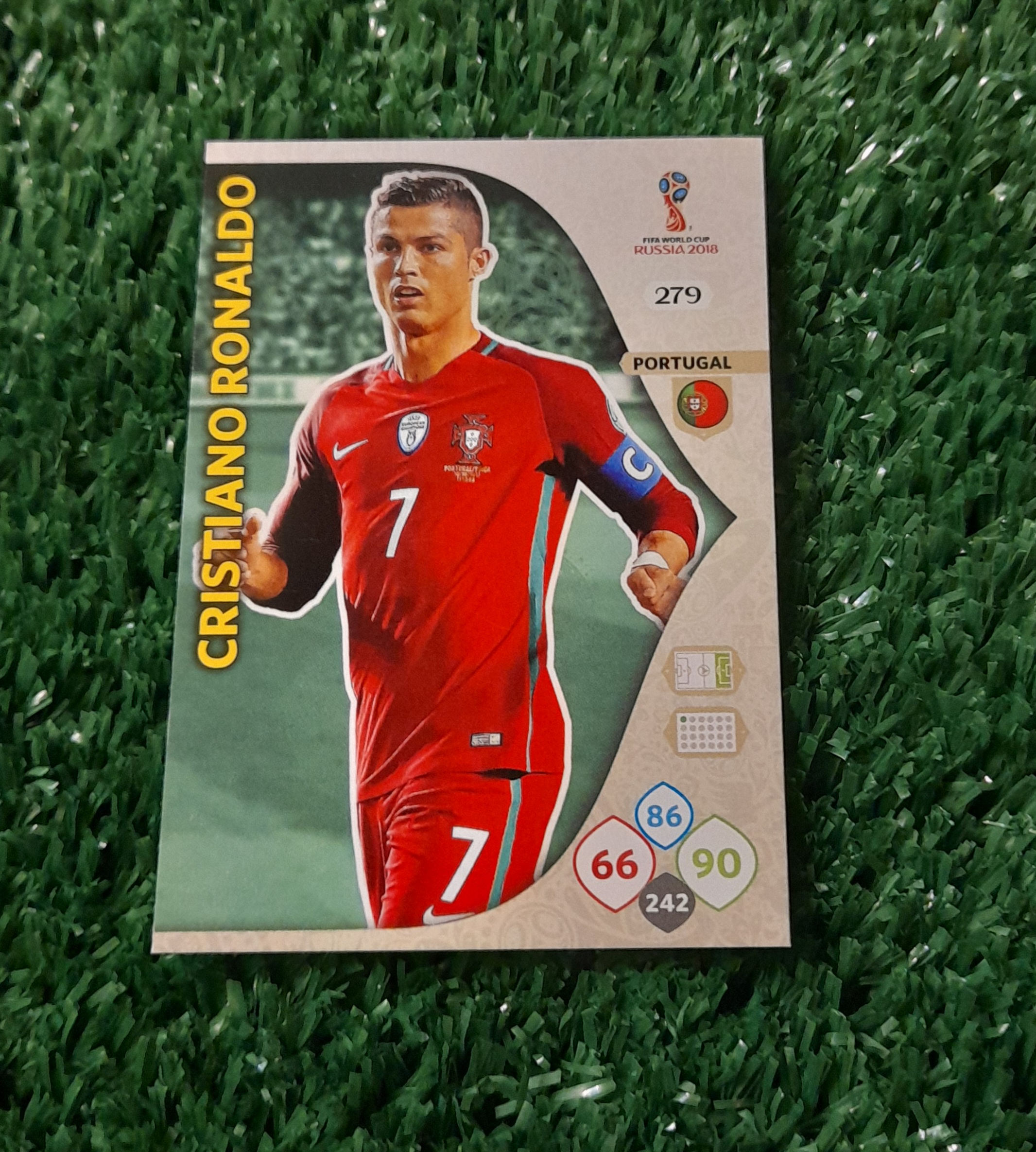 Carta Cristiano Ronaldo Portugal Mundial 2018 Panini BASE #279