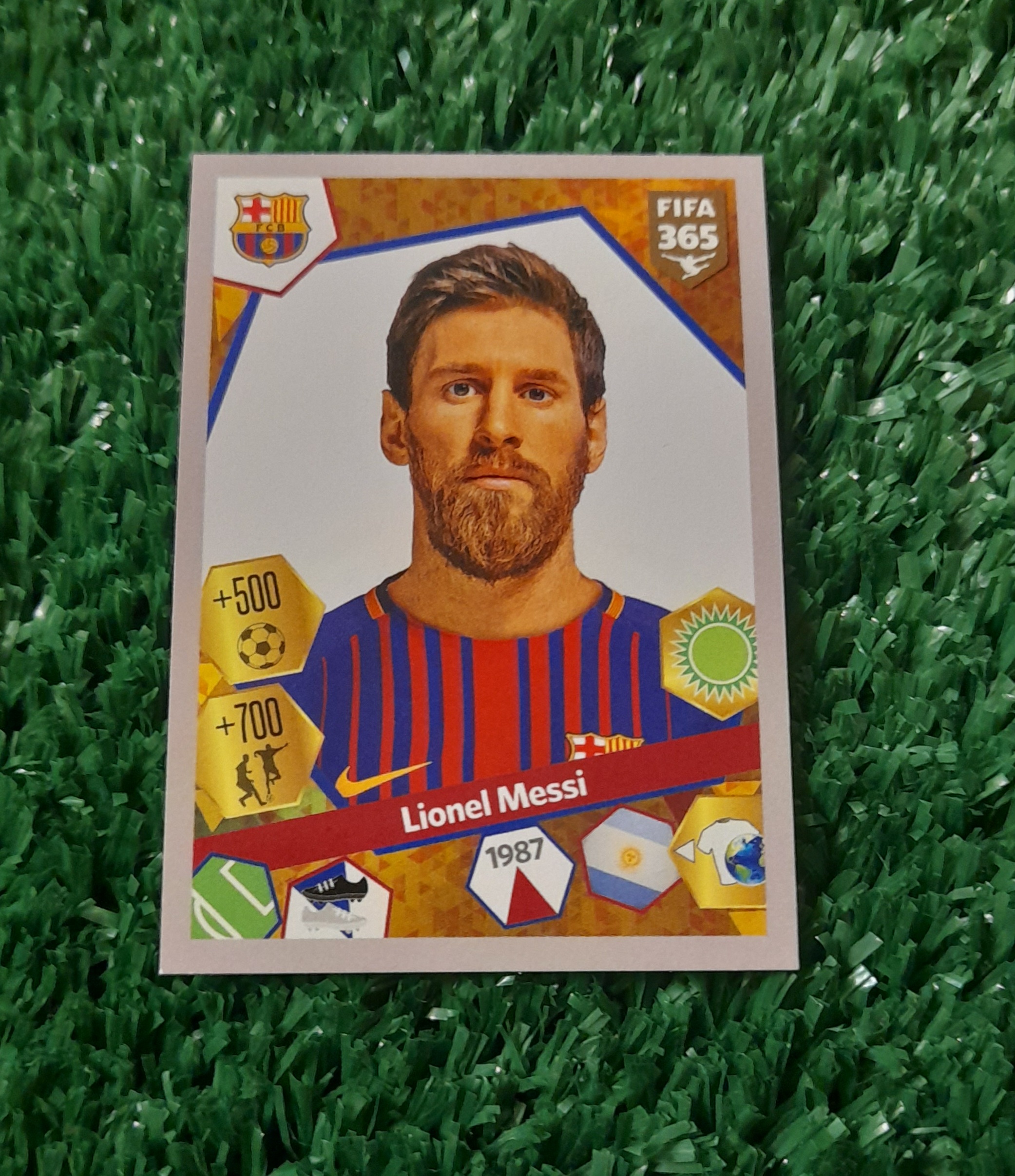Lamina Lionel Messi Barcelona Fifa 365 Panini #190