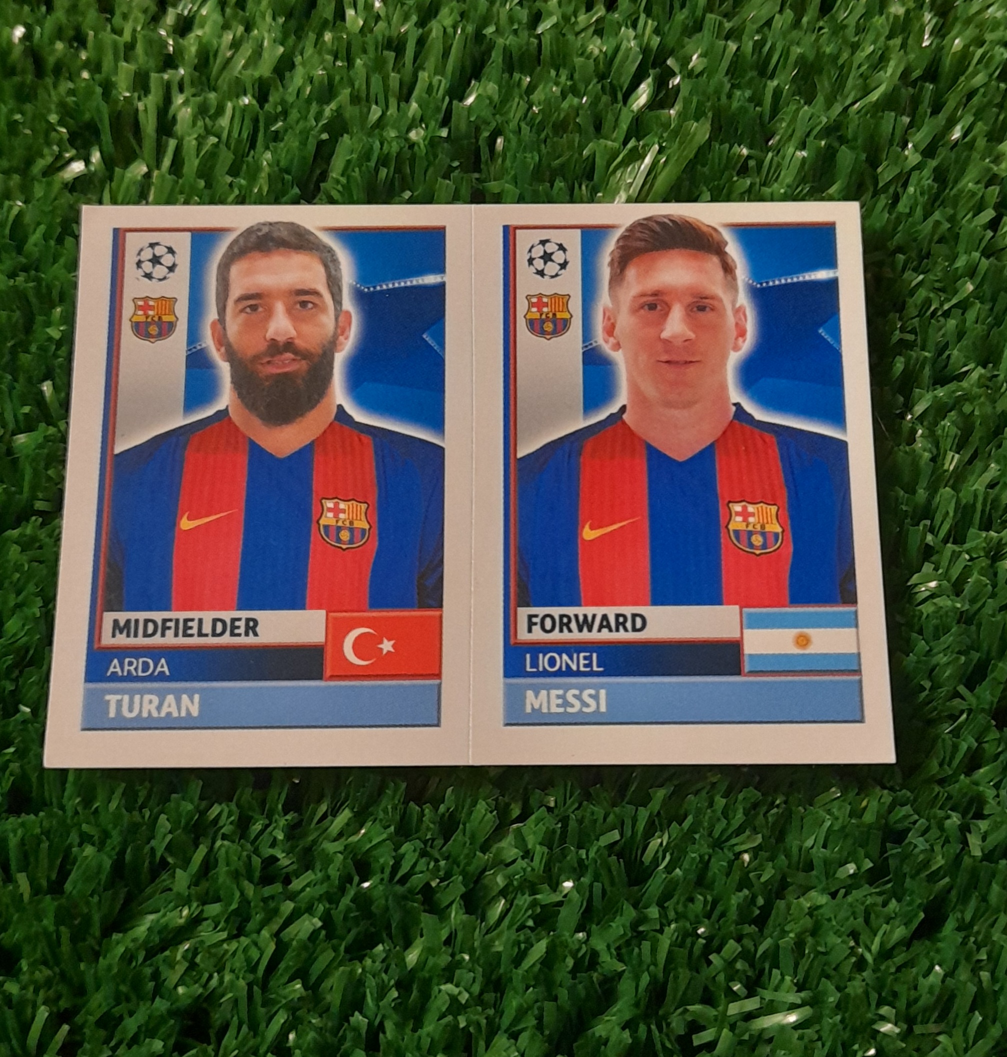 Lamina Lionel Messi Barcelona Champions 16-17 Topps FCB16-17