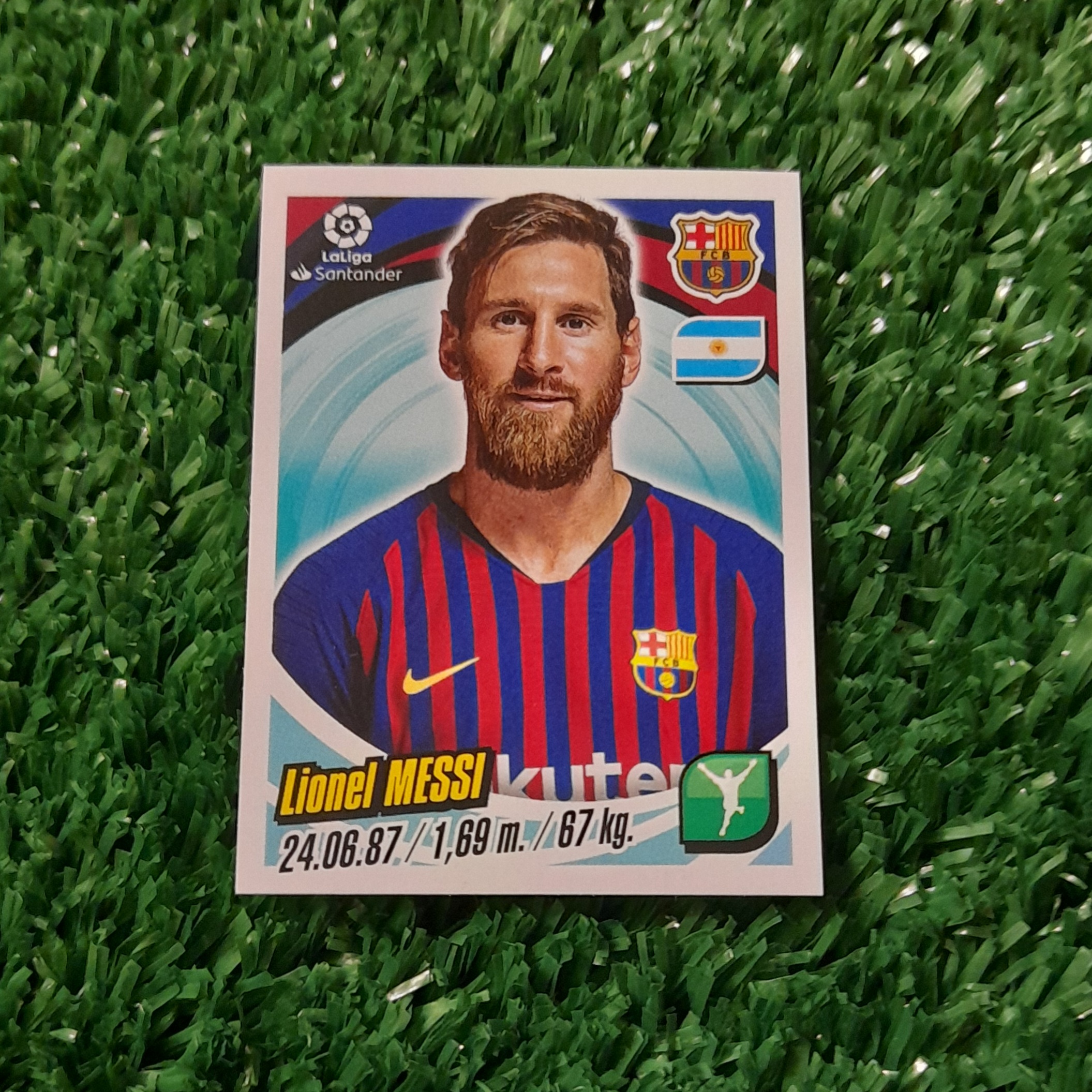 Lamina Lionel Messi Barcelona Liga Española 18-19 Panini #53