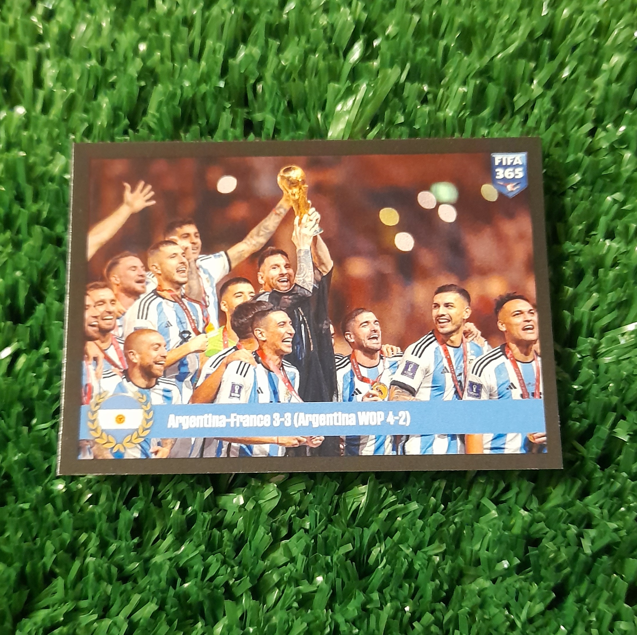 Lamina Lionel Messi Argentina Fifa 365 Panini #412