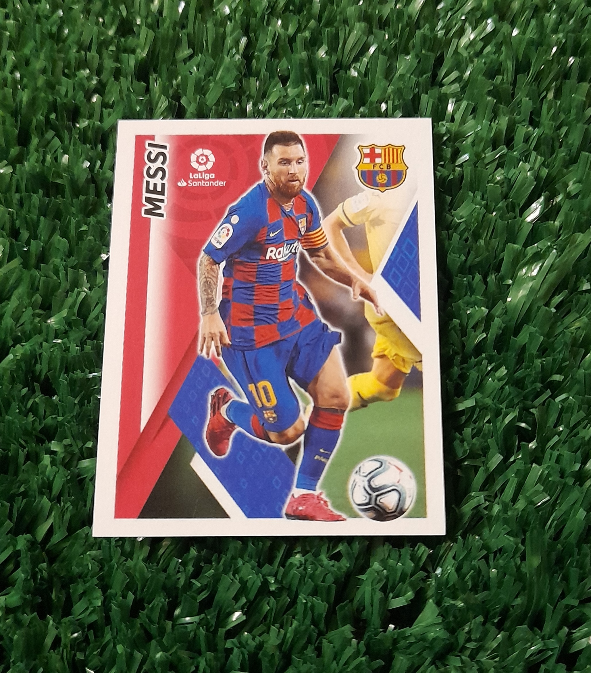 Lamina Lionel Messi Barcelona Liga Española 19-20 Panini #76