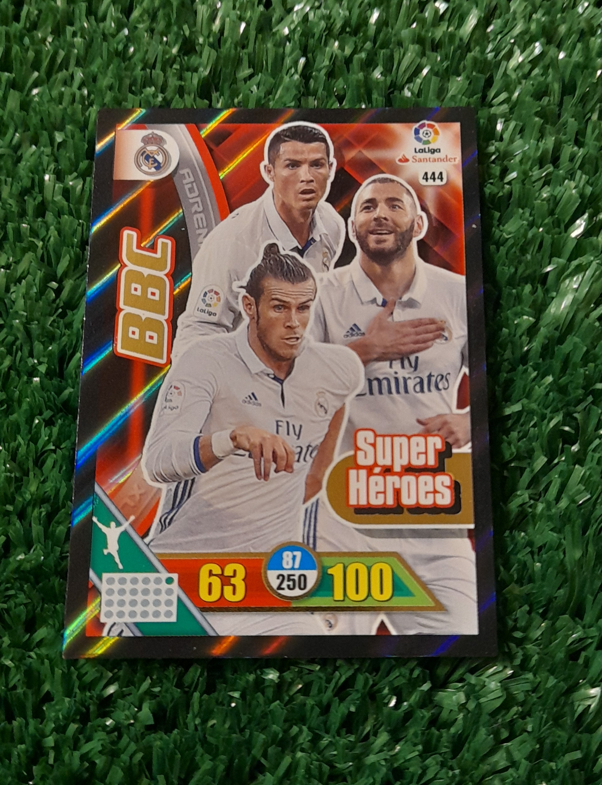 Carta Cristiano Ronaldo Real Madrid Liga 16-17 Panini Super Heroes