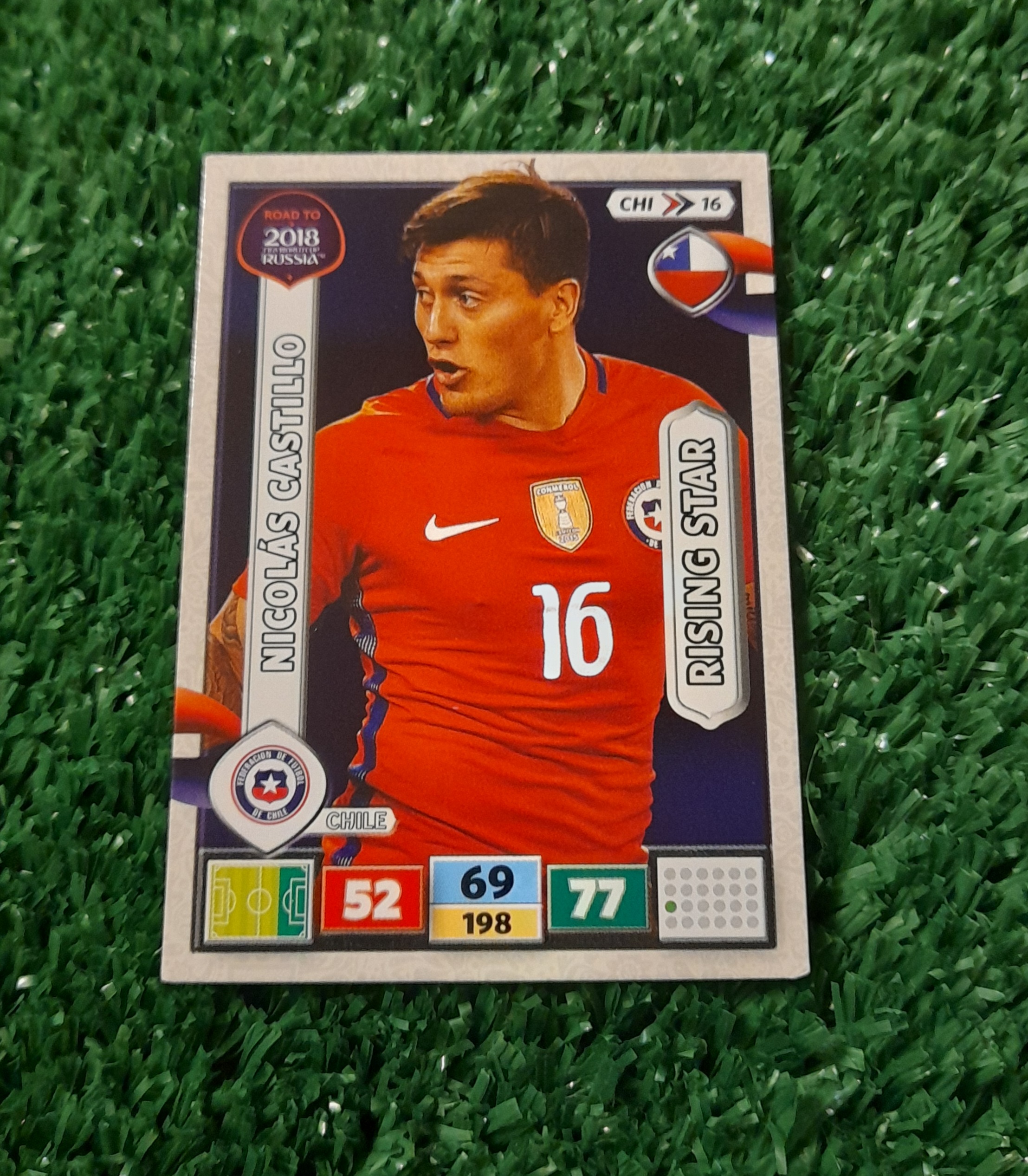 Carta Nicolas Castillo Chile Road to Russia 2018 Panini CH#16