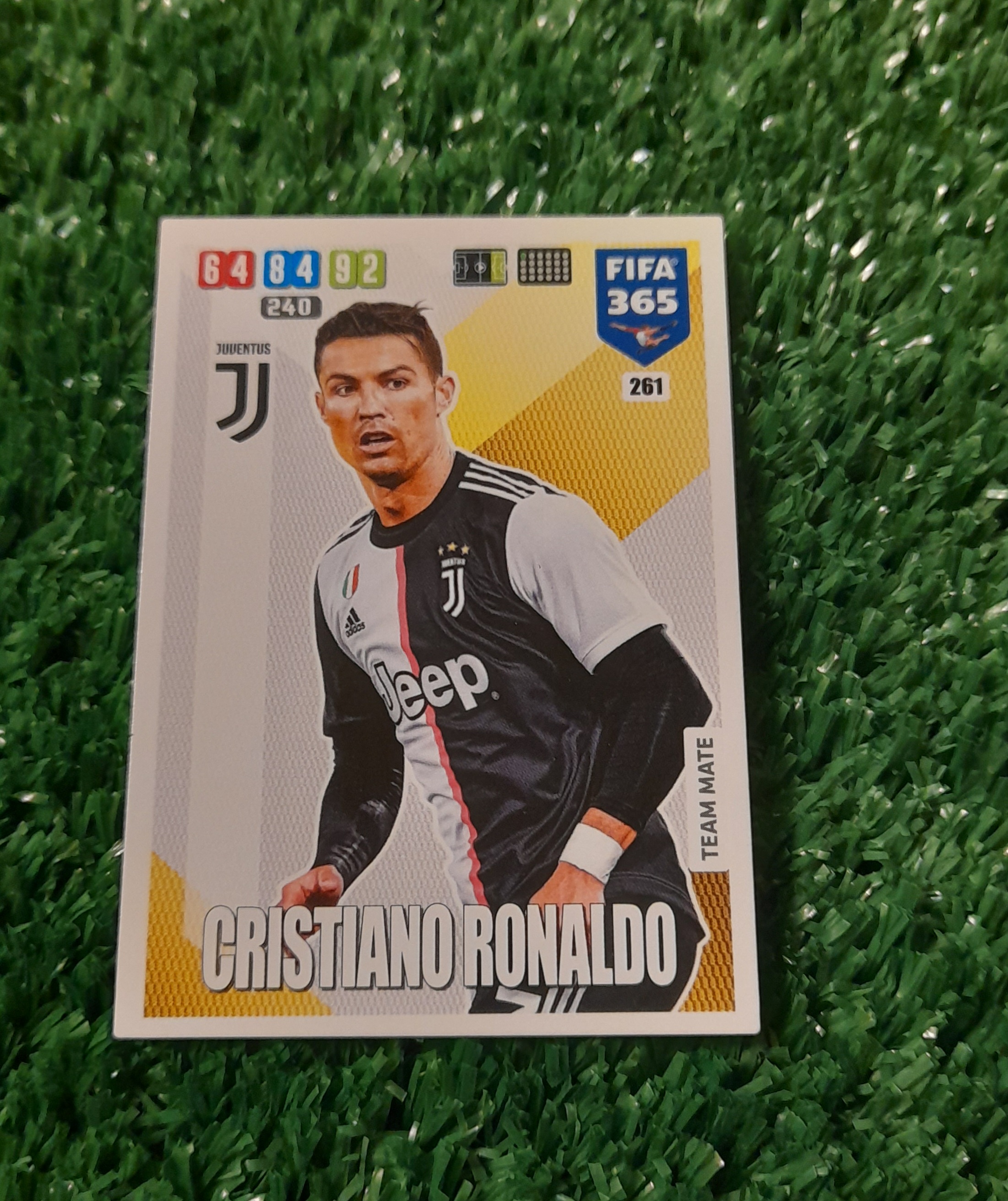 Carta Cristiano Ronaldo Juventus Fifa 365 Panini #261