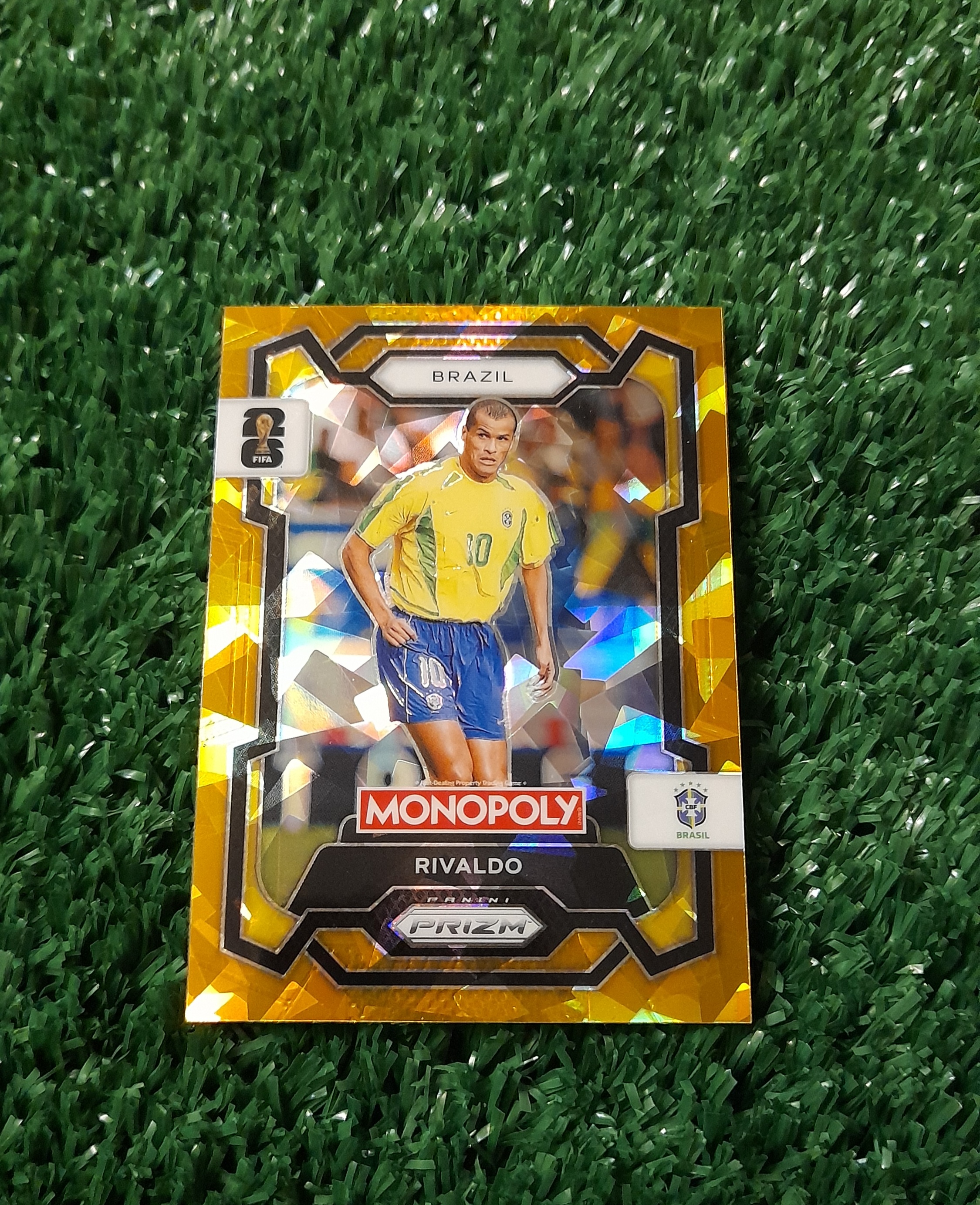 Carta Rivaldo Brasil Monopoly Mundial 2026 Panini GOLD