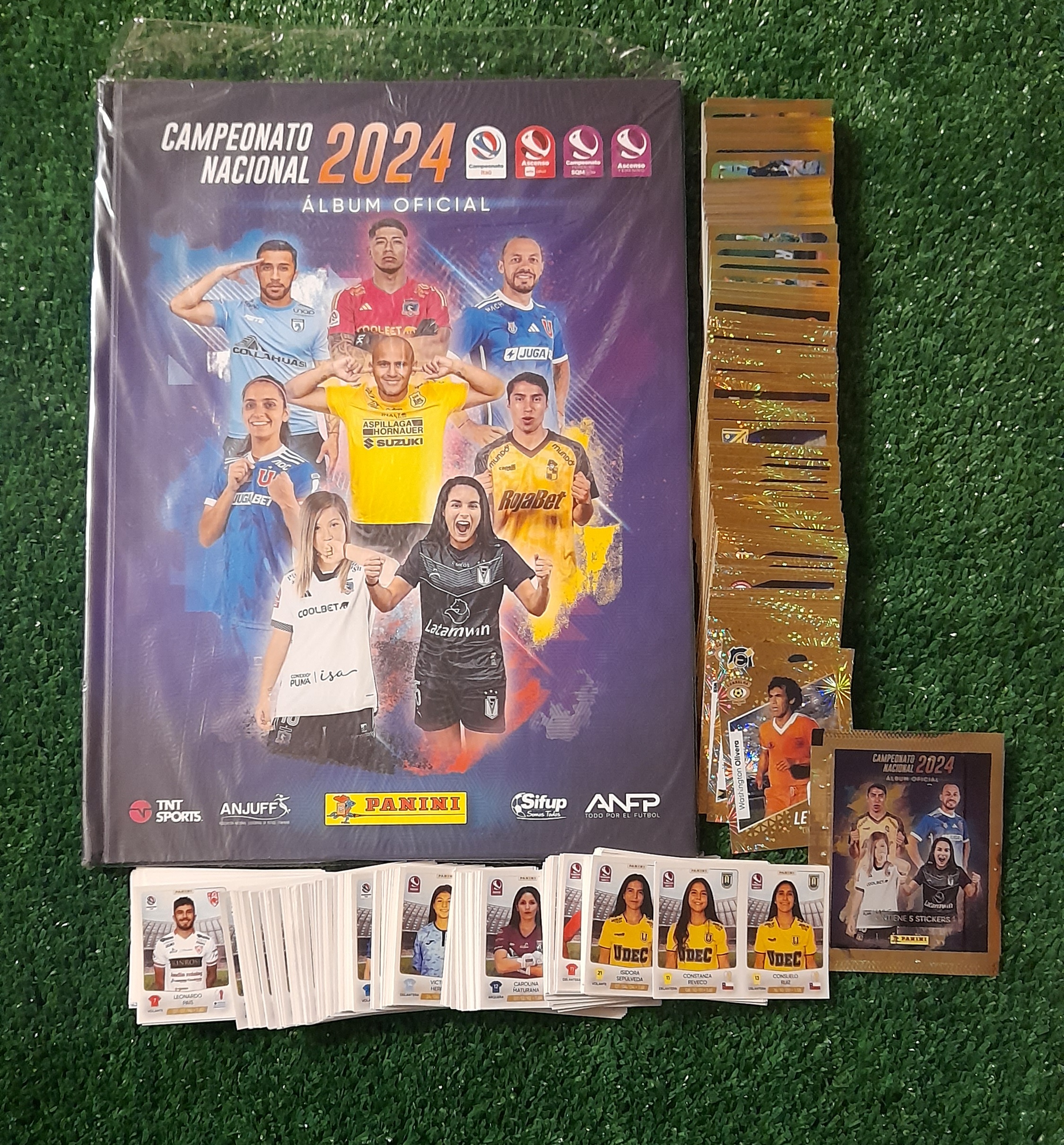 Album completo a pegar Futbol Chileno 2024 Panini TAPA DURA