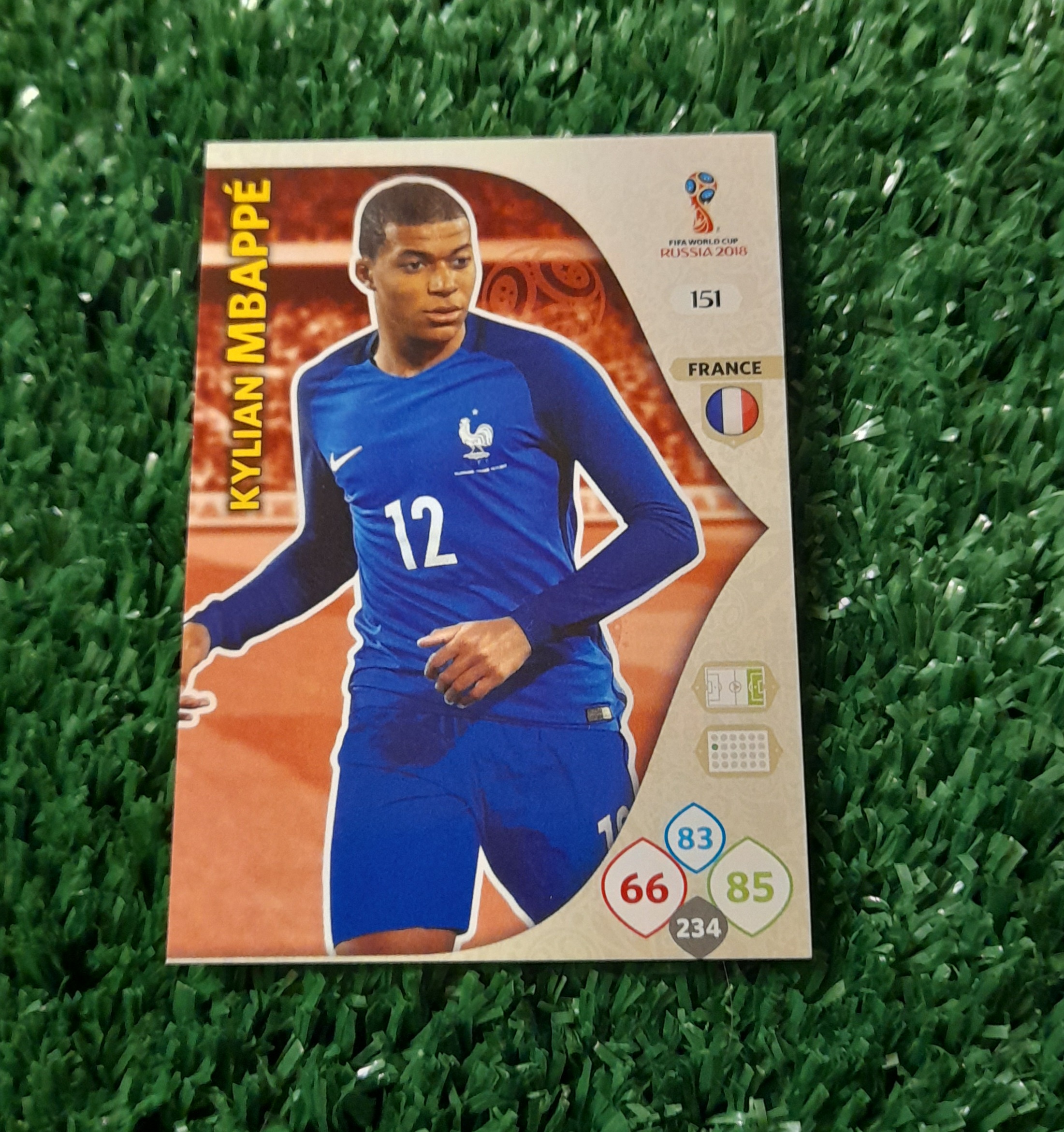 Carta Kylian Mbappe Francia ROOKIE Mundial Rusia 2018 Panini #151