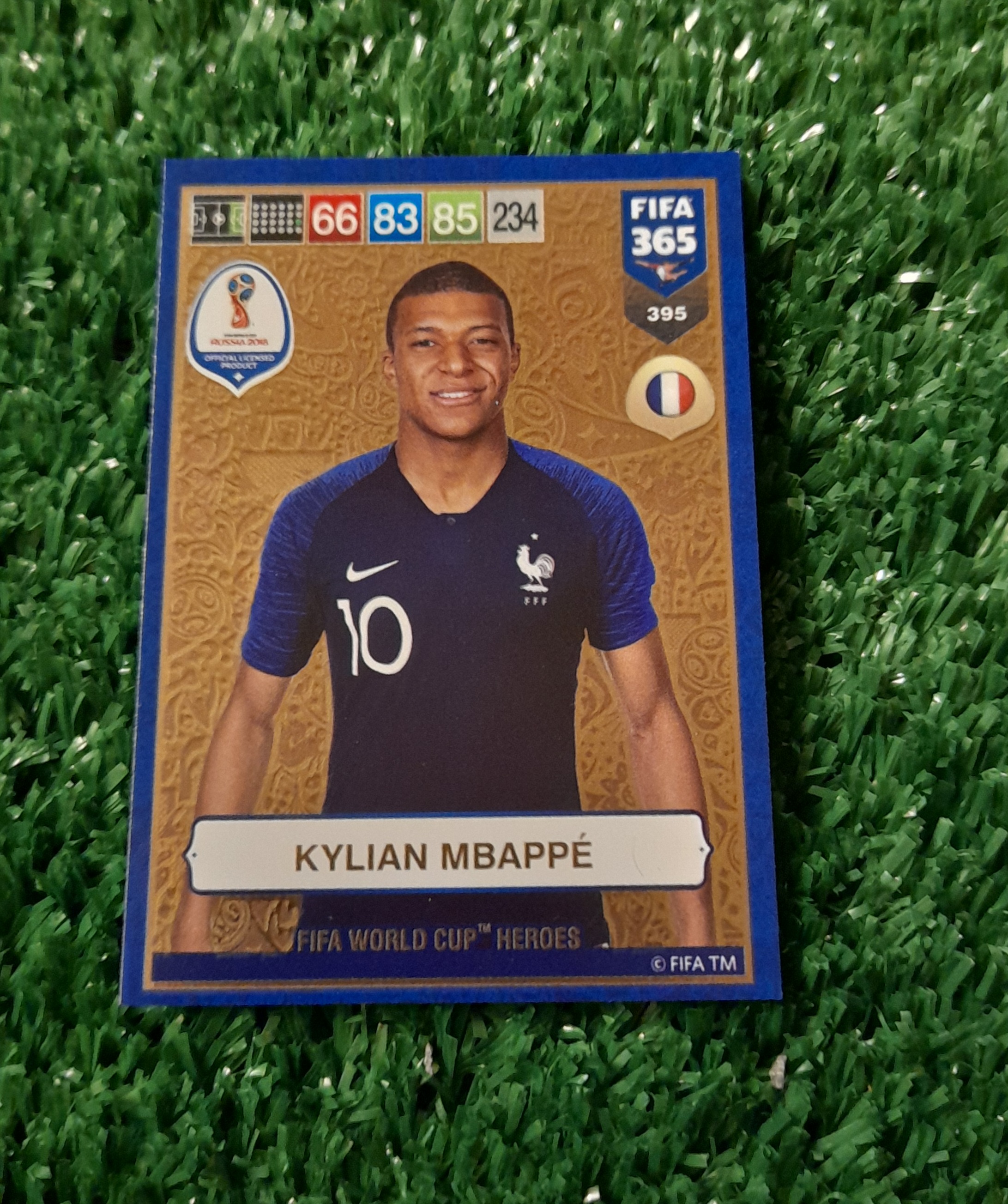 Carta Kylian Mbappe Francia Mundial Rusia 2018 Panini #395
