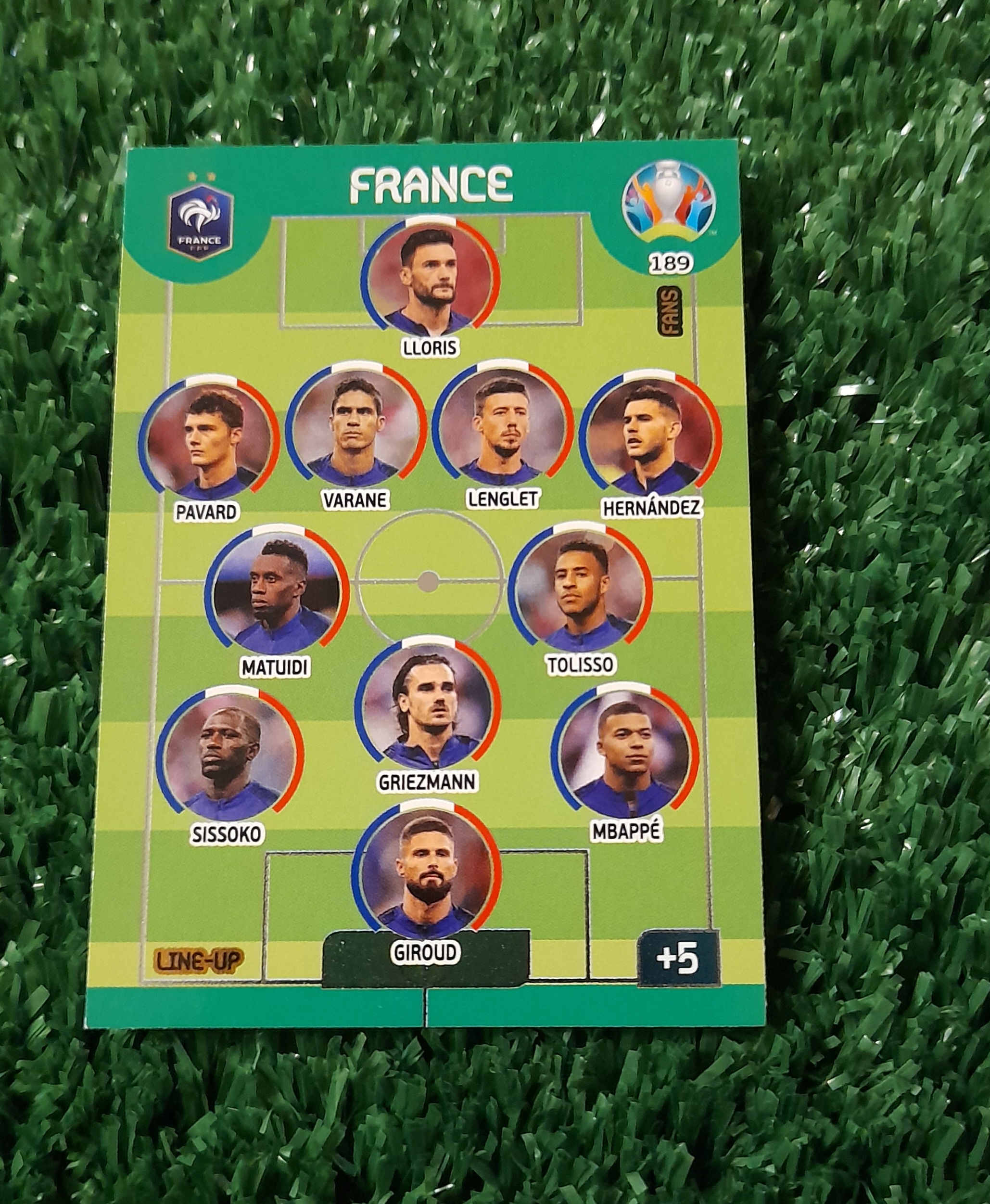 Carta Kylian Mbappe Francia Euro 2020 Panini #189