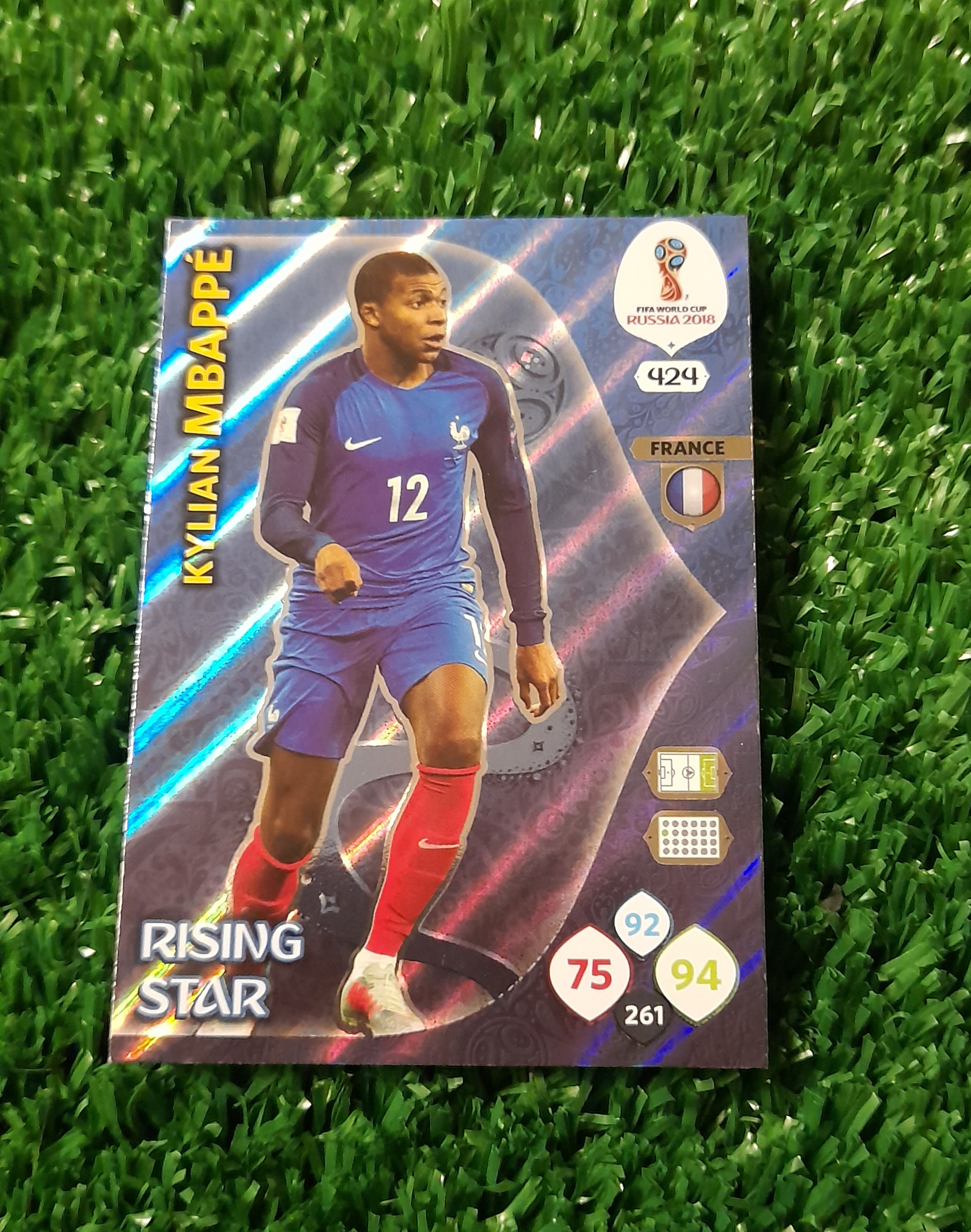 Carta Kylian Mbappe Francia Mundia Rusia 2018 Rising Stars Panini