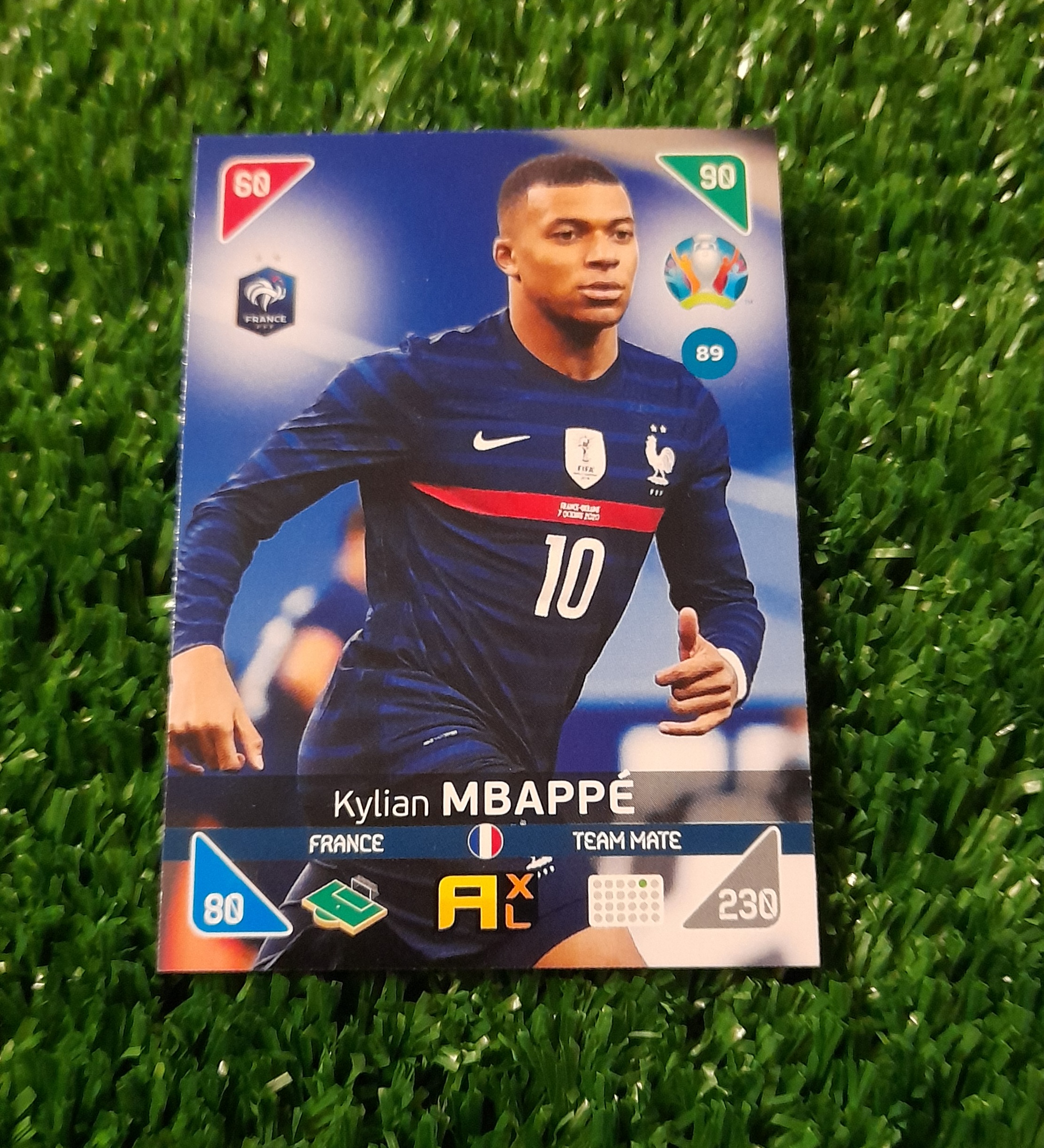 Carta Kylian Mbappe Francia Euro 2021 Kick Off Panini #89