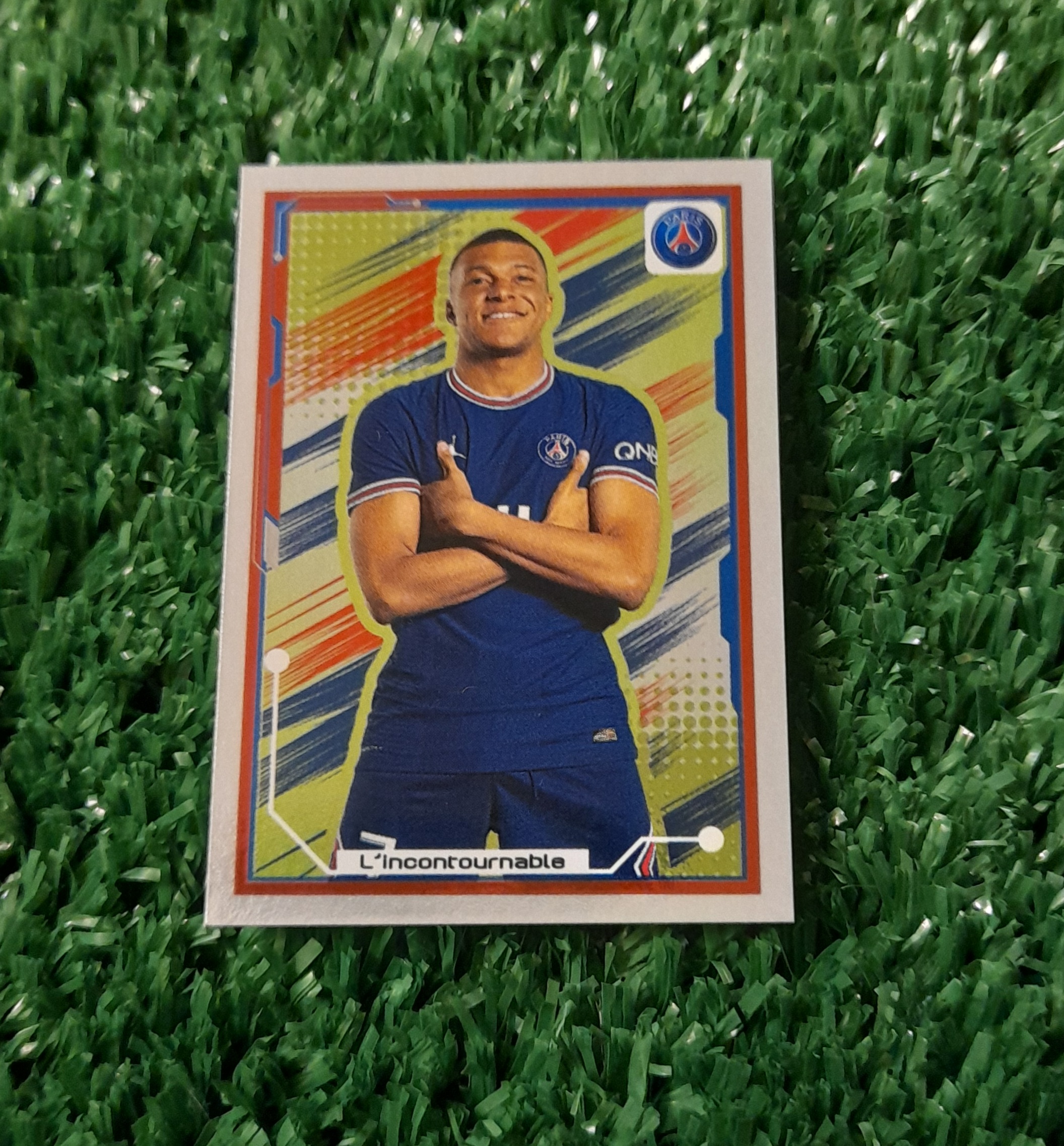 Lamina Kylian Mbappe PSG Foot 2022 Panini #361