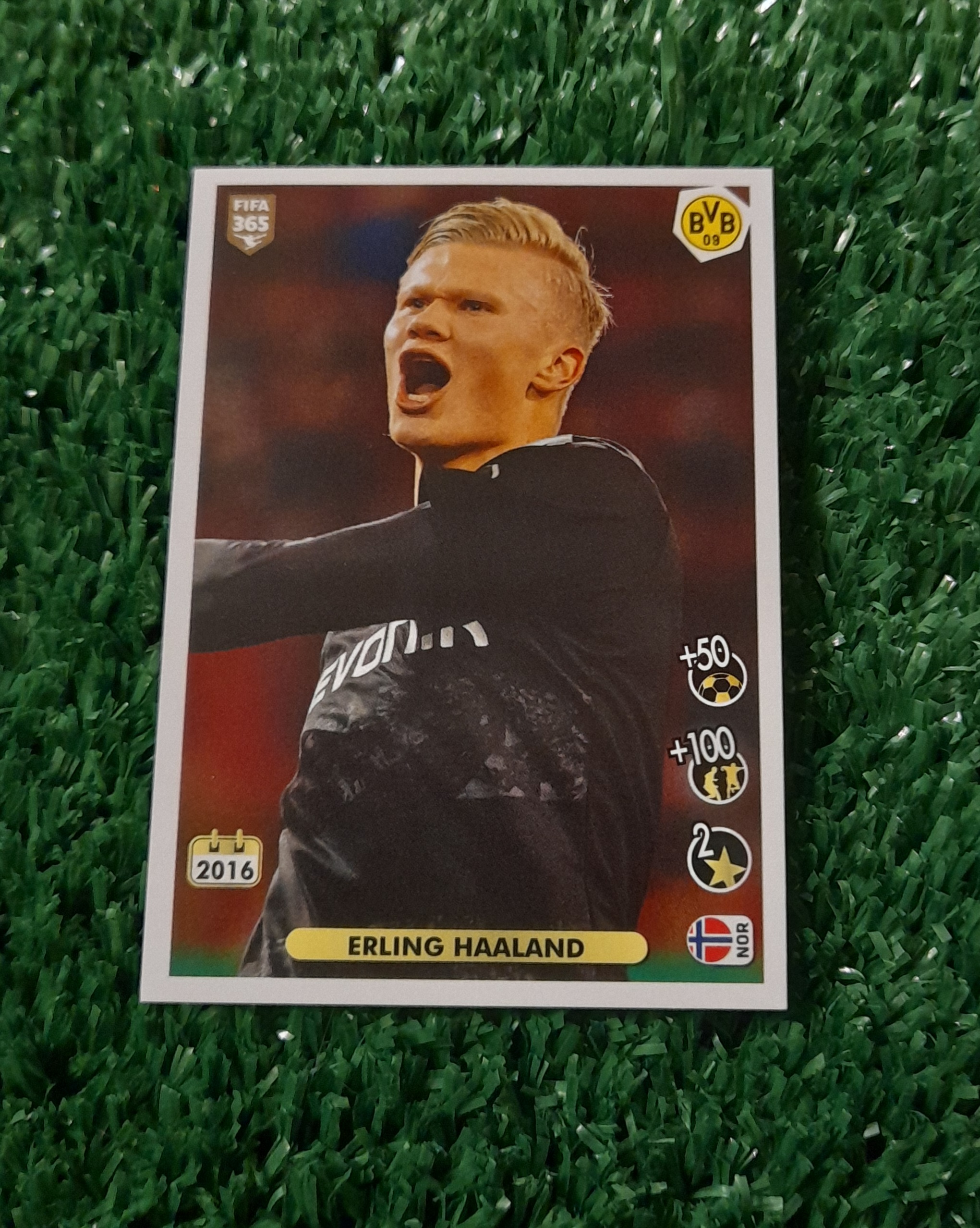 Lamina Erling Haaland Borussia dortmund Fifa 365 Panini #8