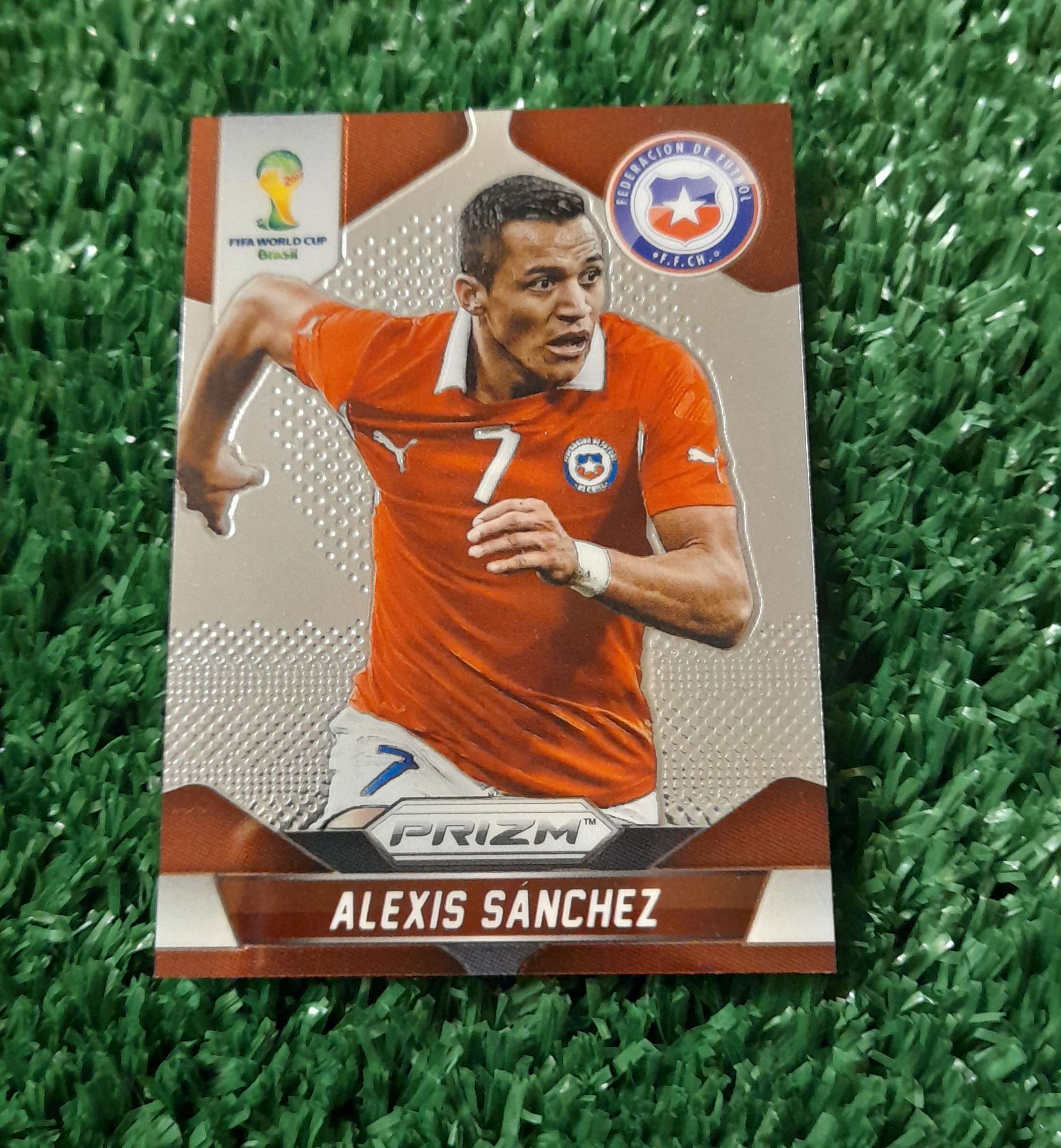 Carta Alexis Sanchez Chile Prizm Mundial Brasil 2014 Panini