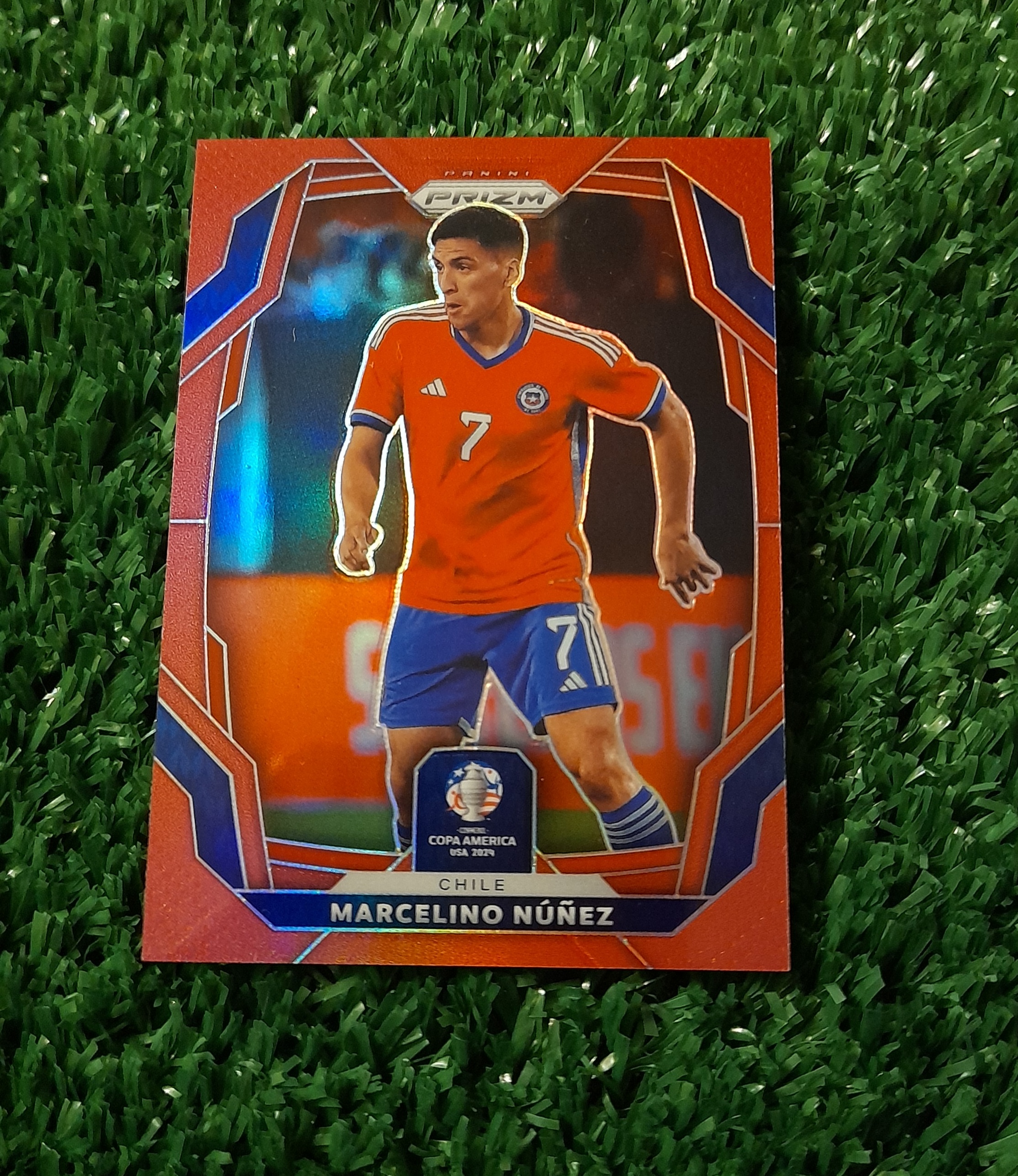 Carta Marcelino Nuñez Chile PRIZM Copa America 2024 Panini /199