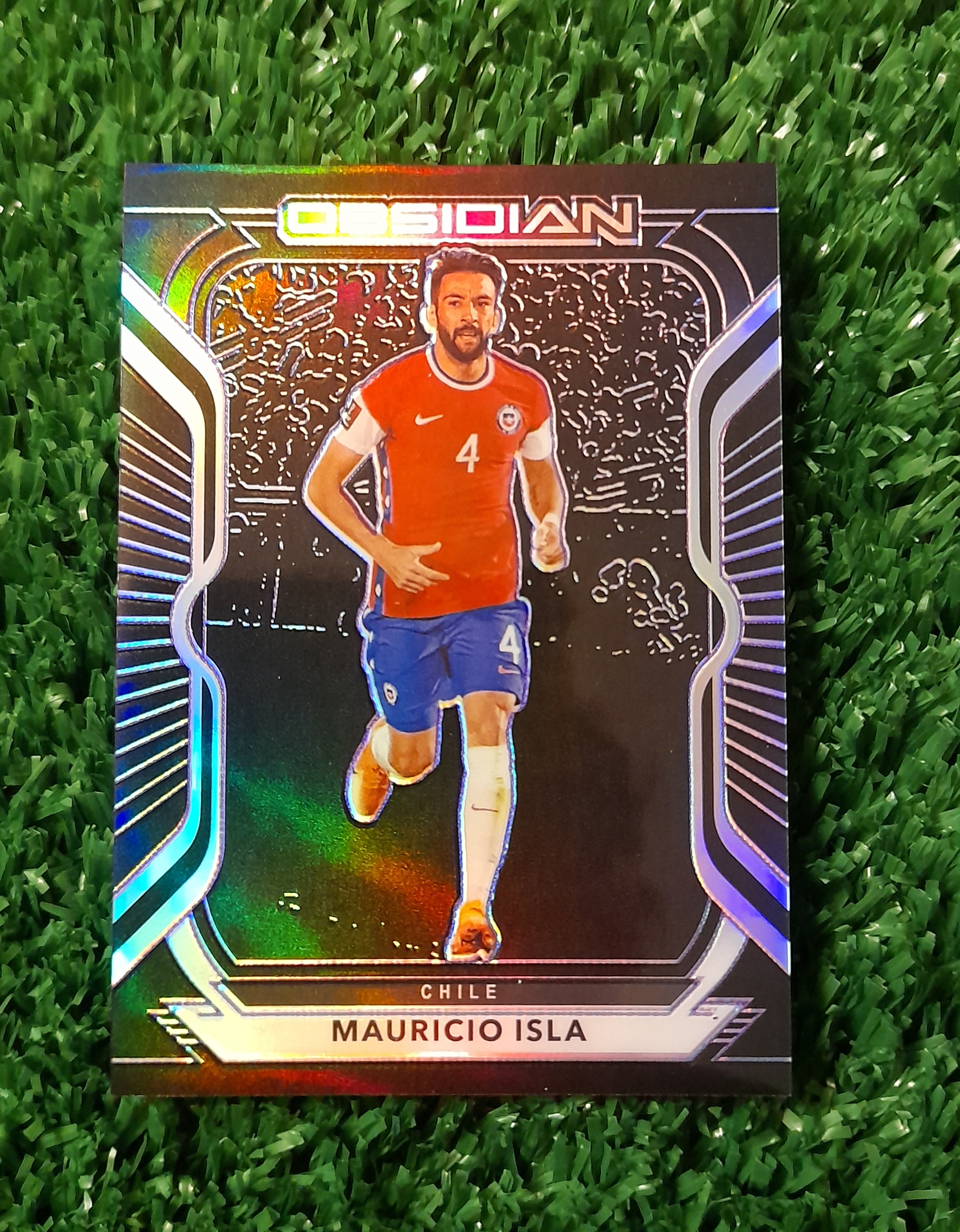 Carta Mauricio Isla Chile Obsidian 20-21 Panini /75