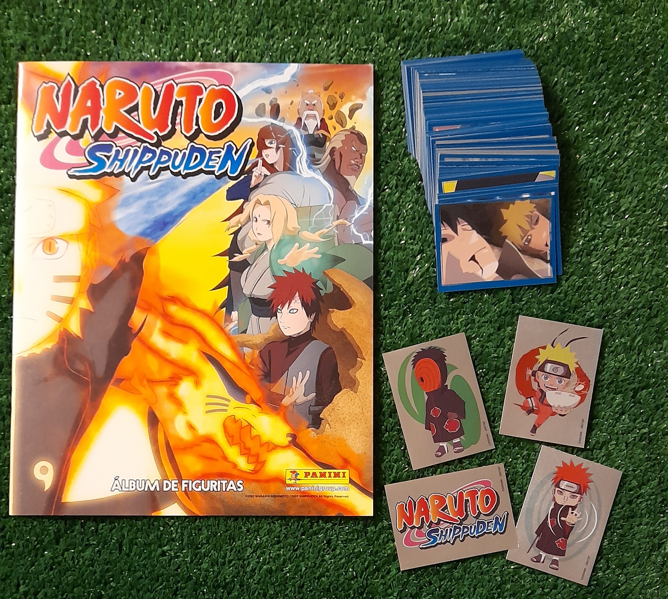 Album Naruto Shippuden completo a pegar Panini Argentina