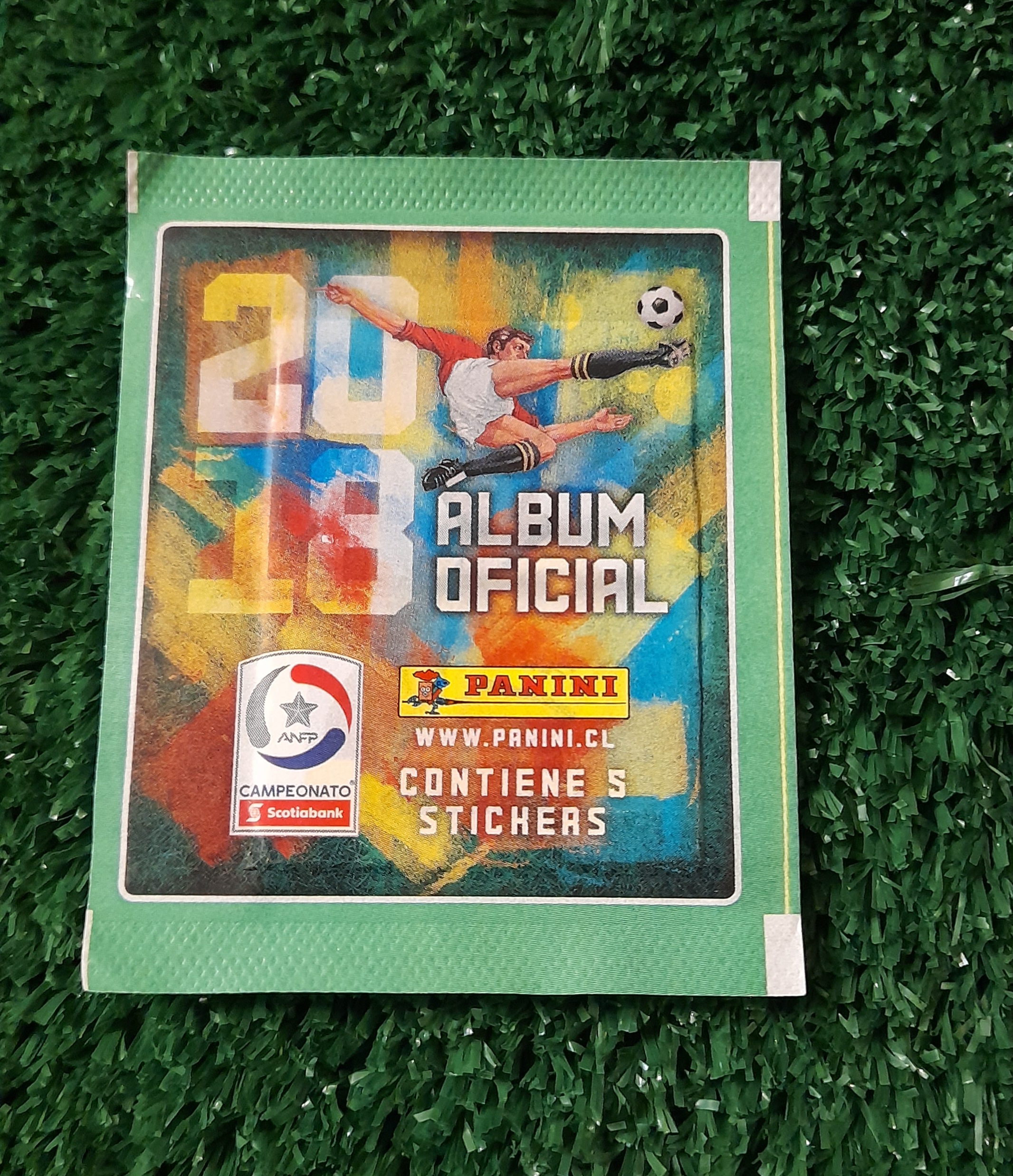 Sobre sellado Futbol Chileno 2018 Panini