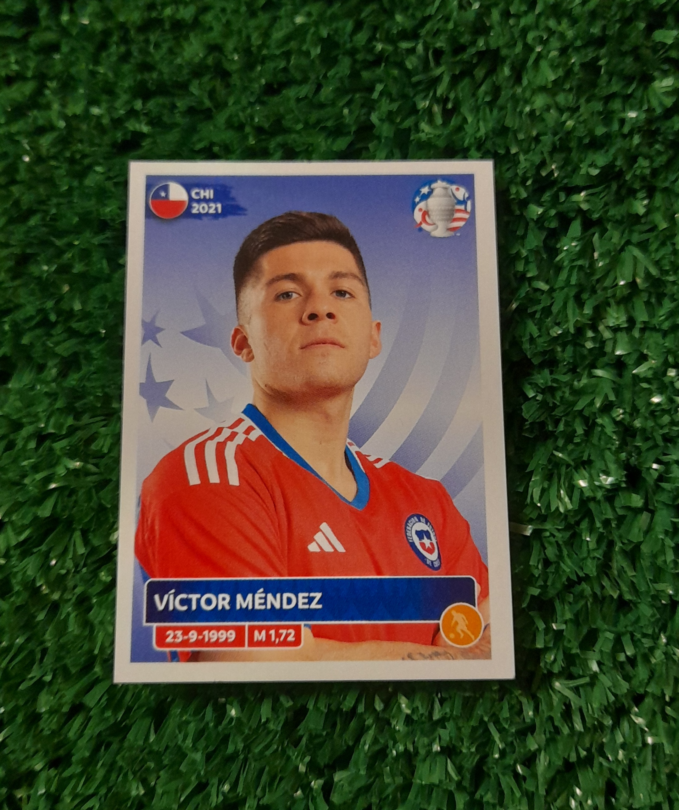 Lamina Victor Mendez Chile Copa America 2024 Panini #CHI16