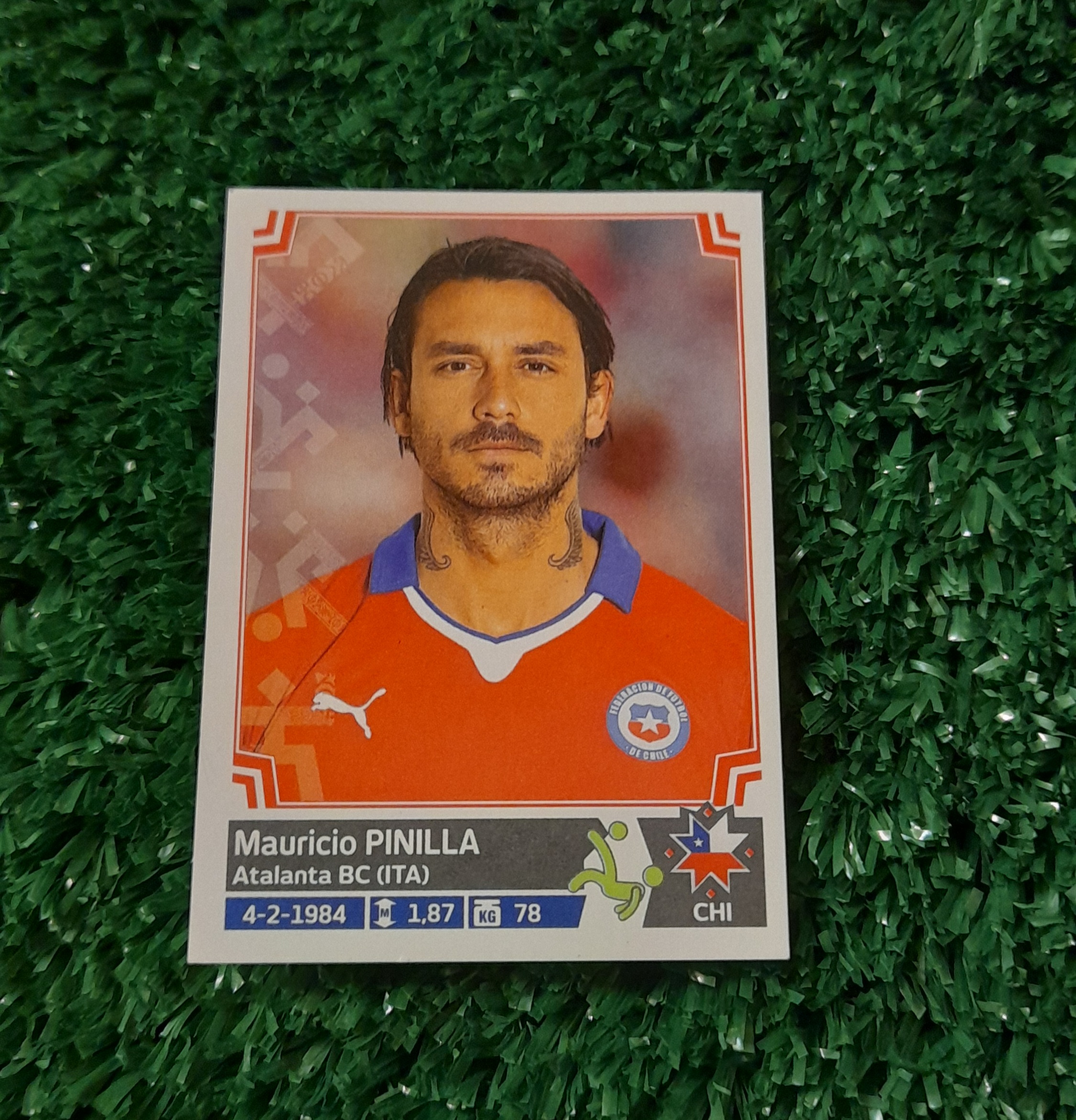 Lamina Mauricio Pinilla Chile Copa America 2015 Panini #43