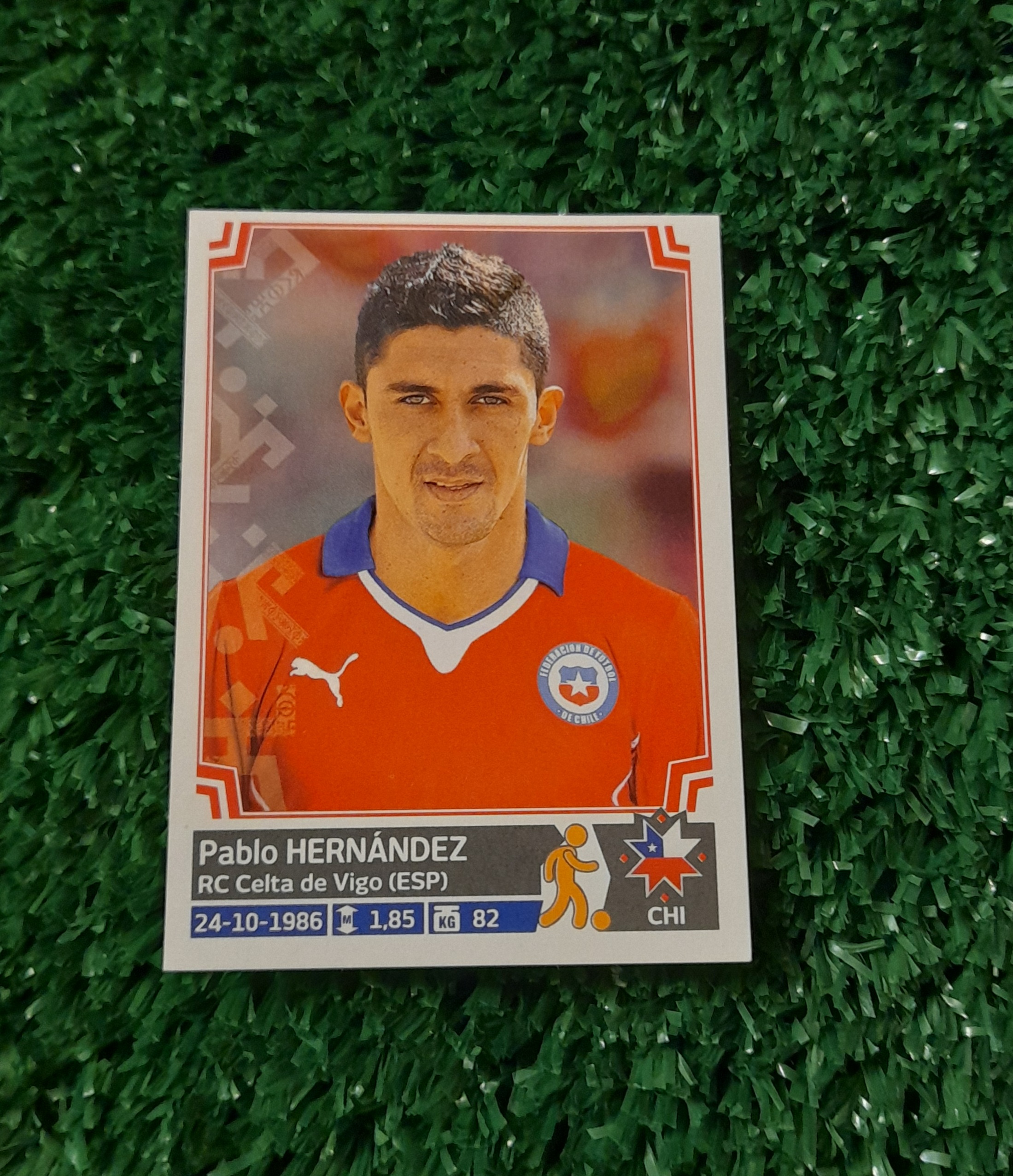 Lamina Pablo Hernandez Chile Copa America 2015 Panini #39