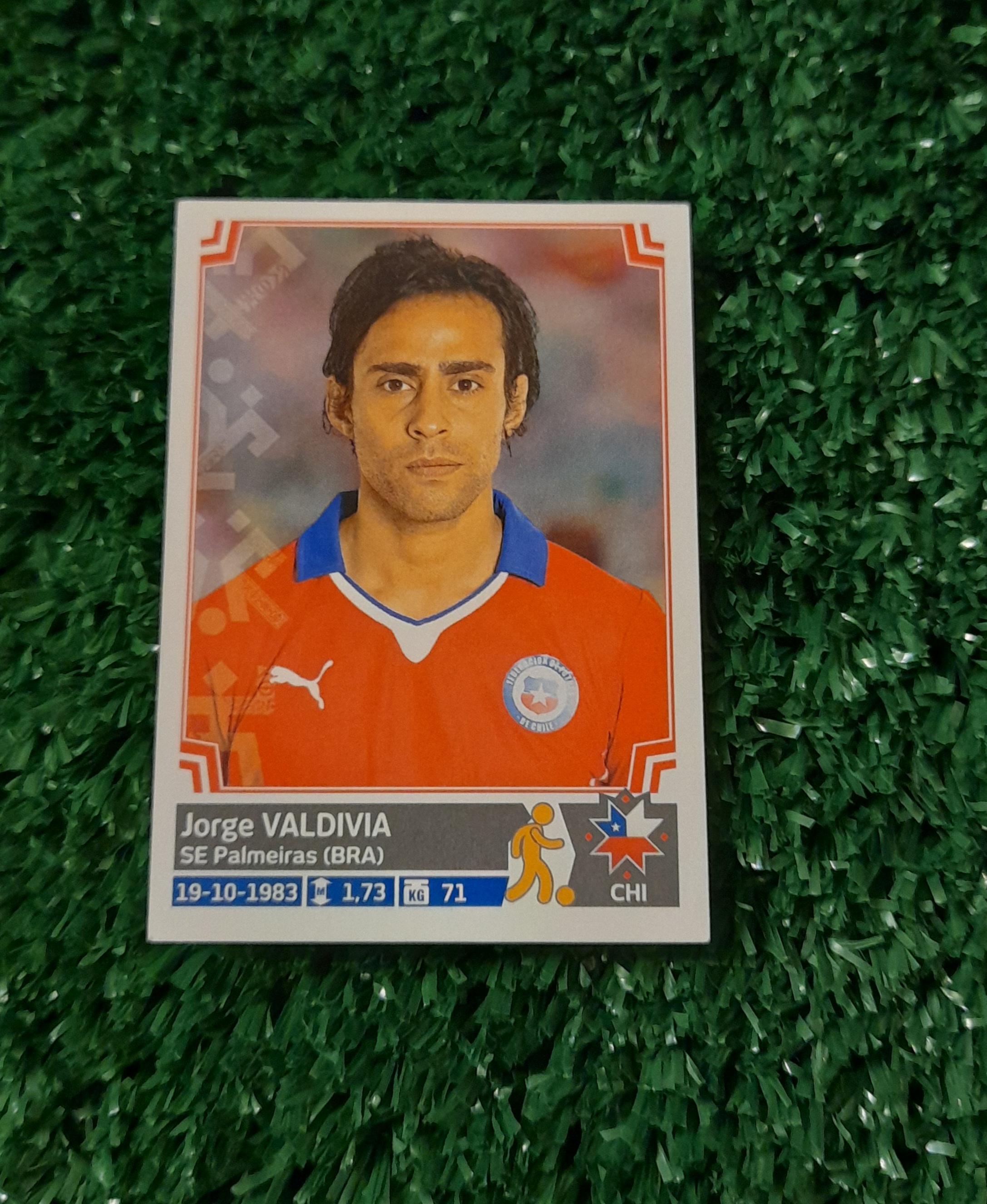 Lamina Jorge Valdivia Chile Copa America 2015 Panini #38