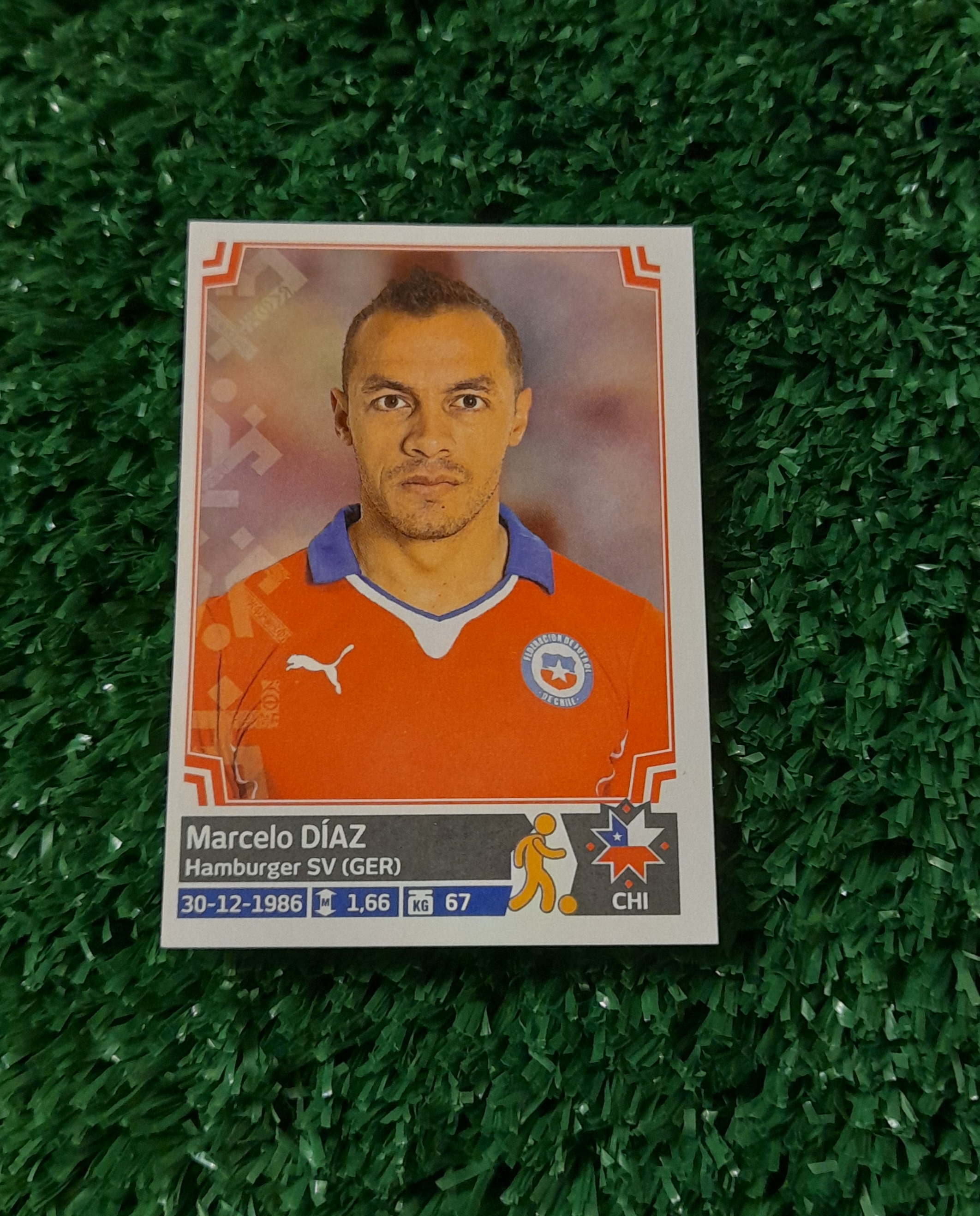 Lamina Marcelo Diaz Chile Copa America 2015 Panini #33