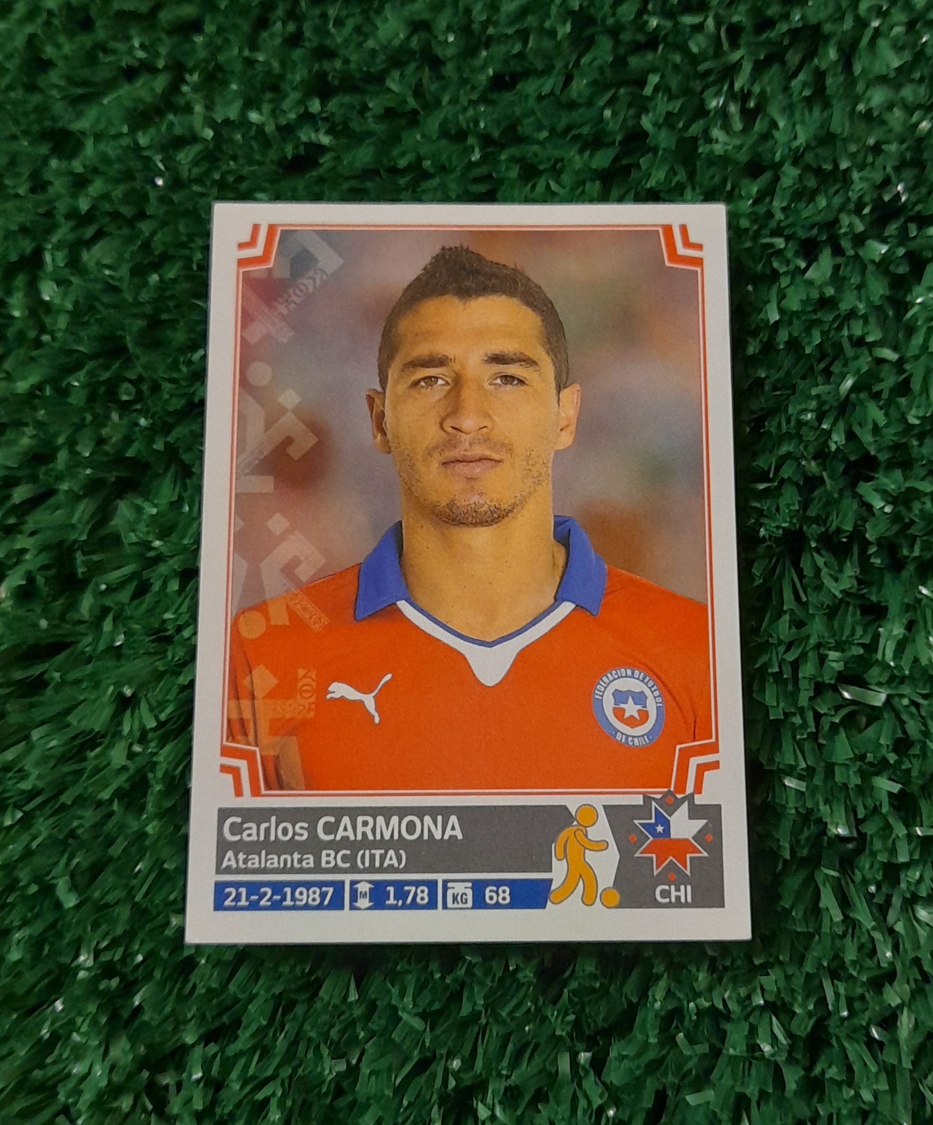 Lamina Carlos Carmona Chile Copa America 2015 Panini #32