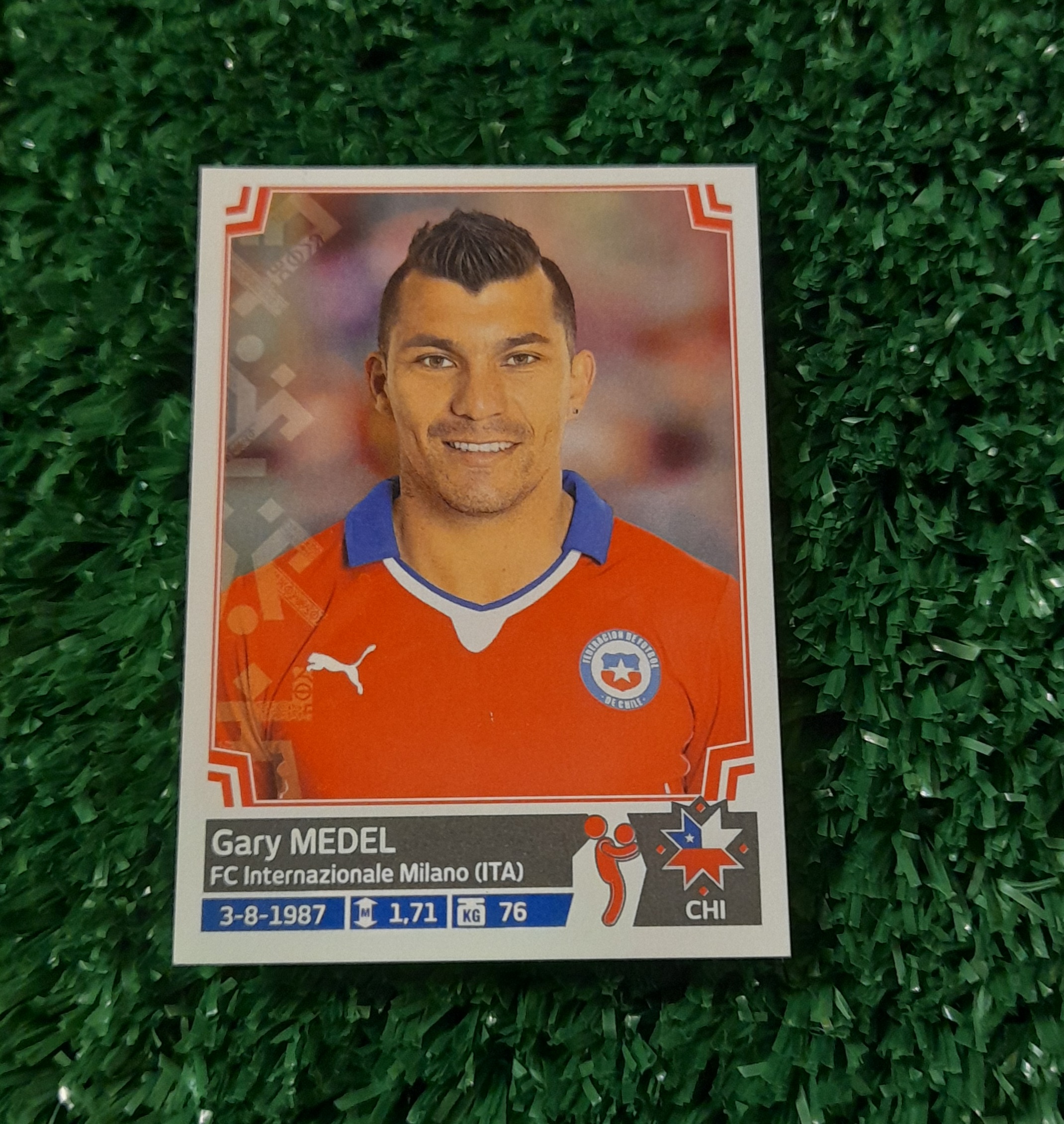Lamina Gary Medel Chile Copa America 2015 Panini #28