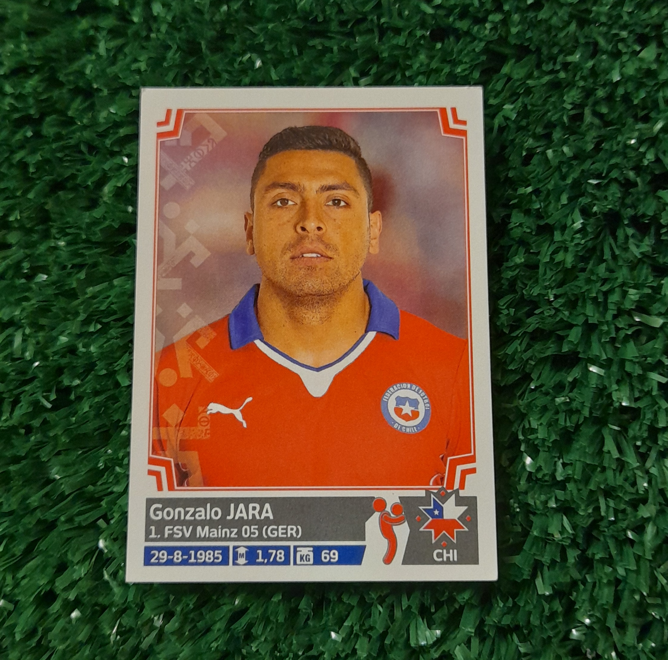 Lamina Gonzalo Jara Chile Copa America 2015 Panini #27