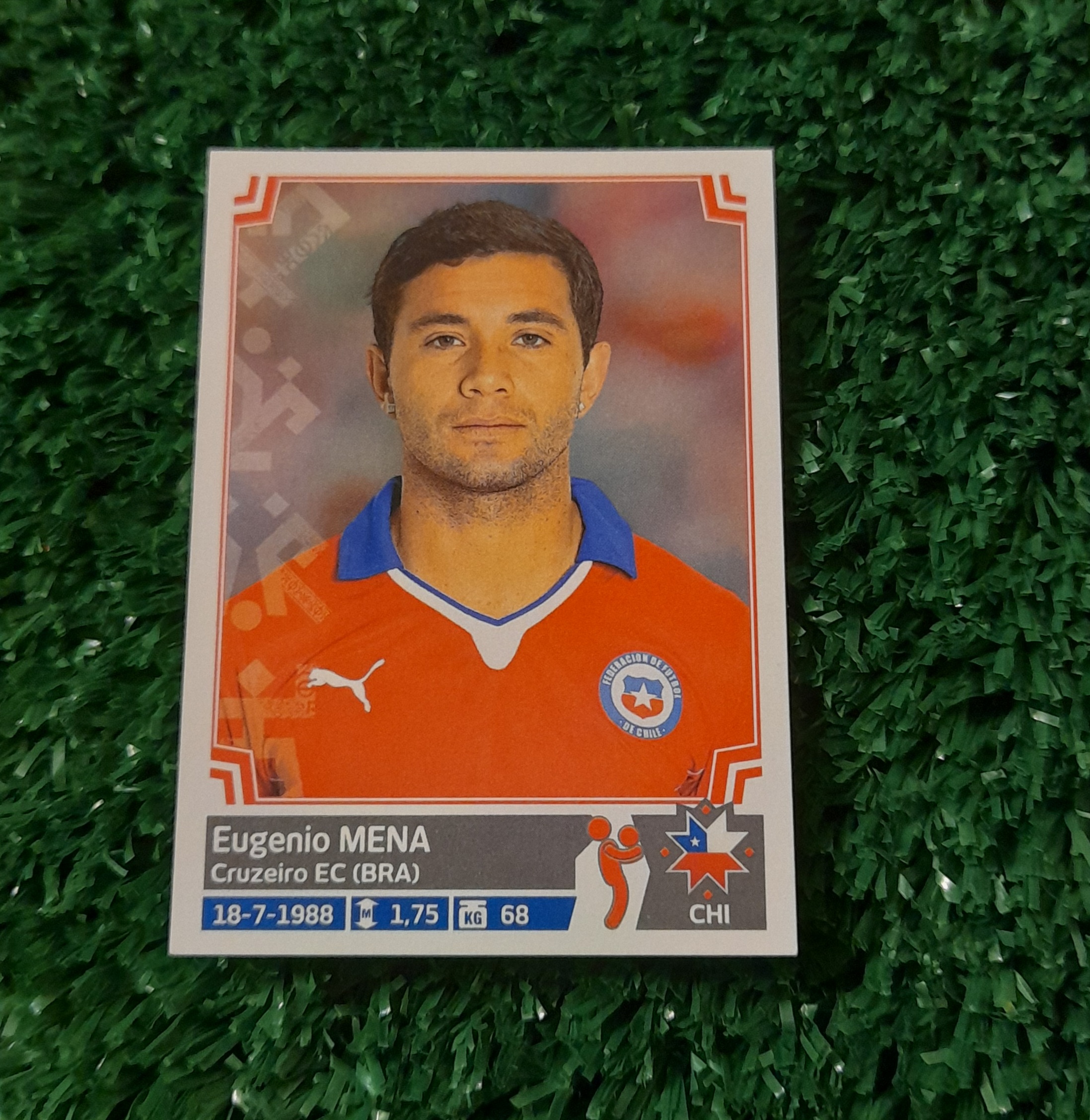 Lamina Eugenio Mena Chile Copa America 2015 Panini #26