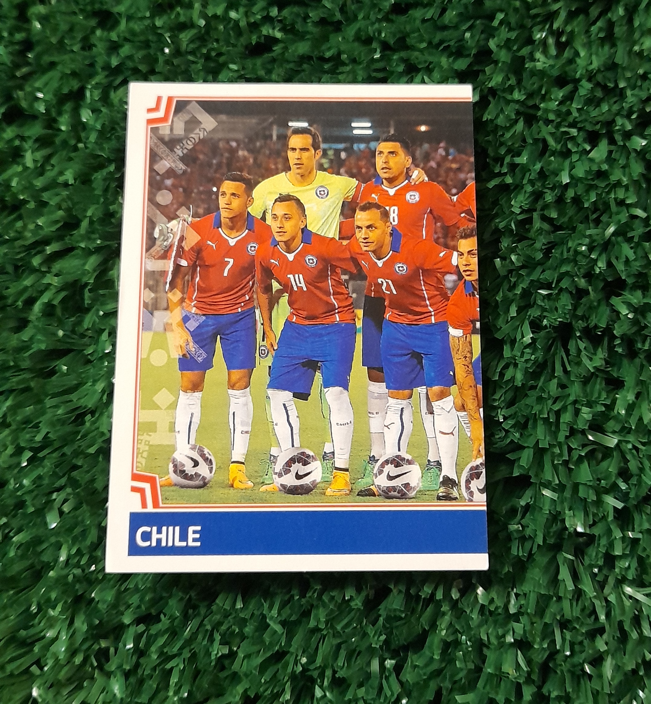 Lamina Formacion  Chile Copa America 2015 Panini #22
