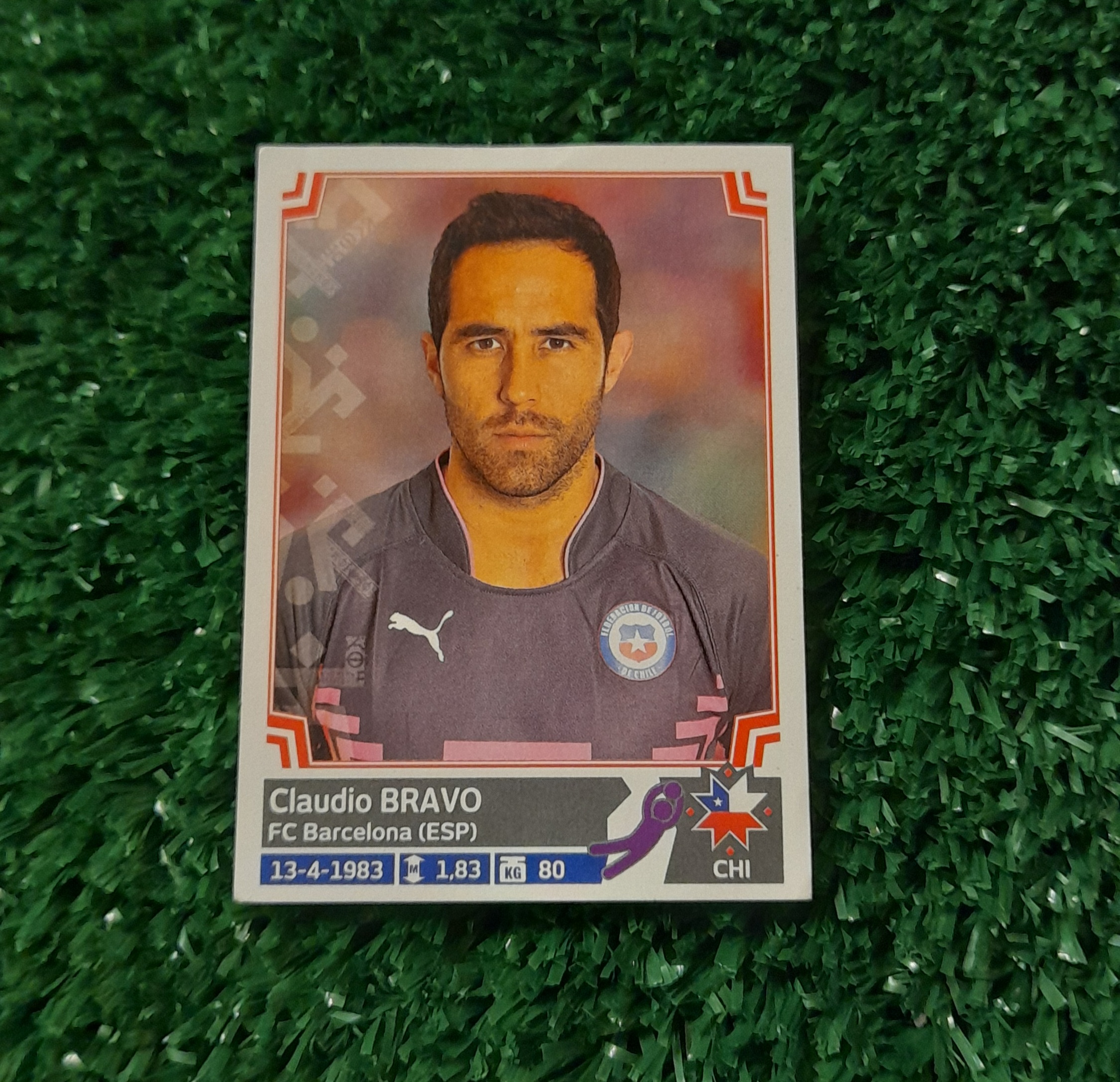 Lamina Claudio Bravo Chile Copa America 2015 Panini #24